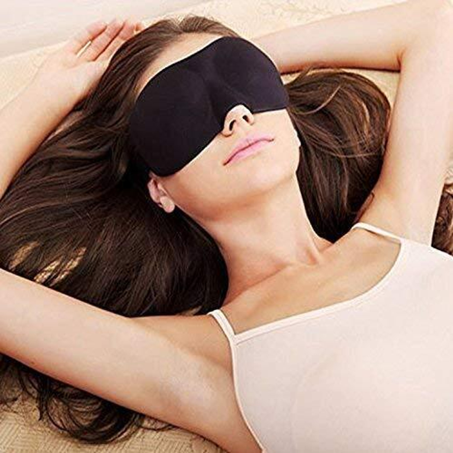 Image of RIVOM Molded Luxury Silky Soft 3D Sleeping EYE Mask Face Shaping Mask