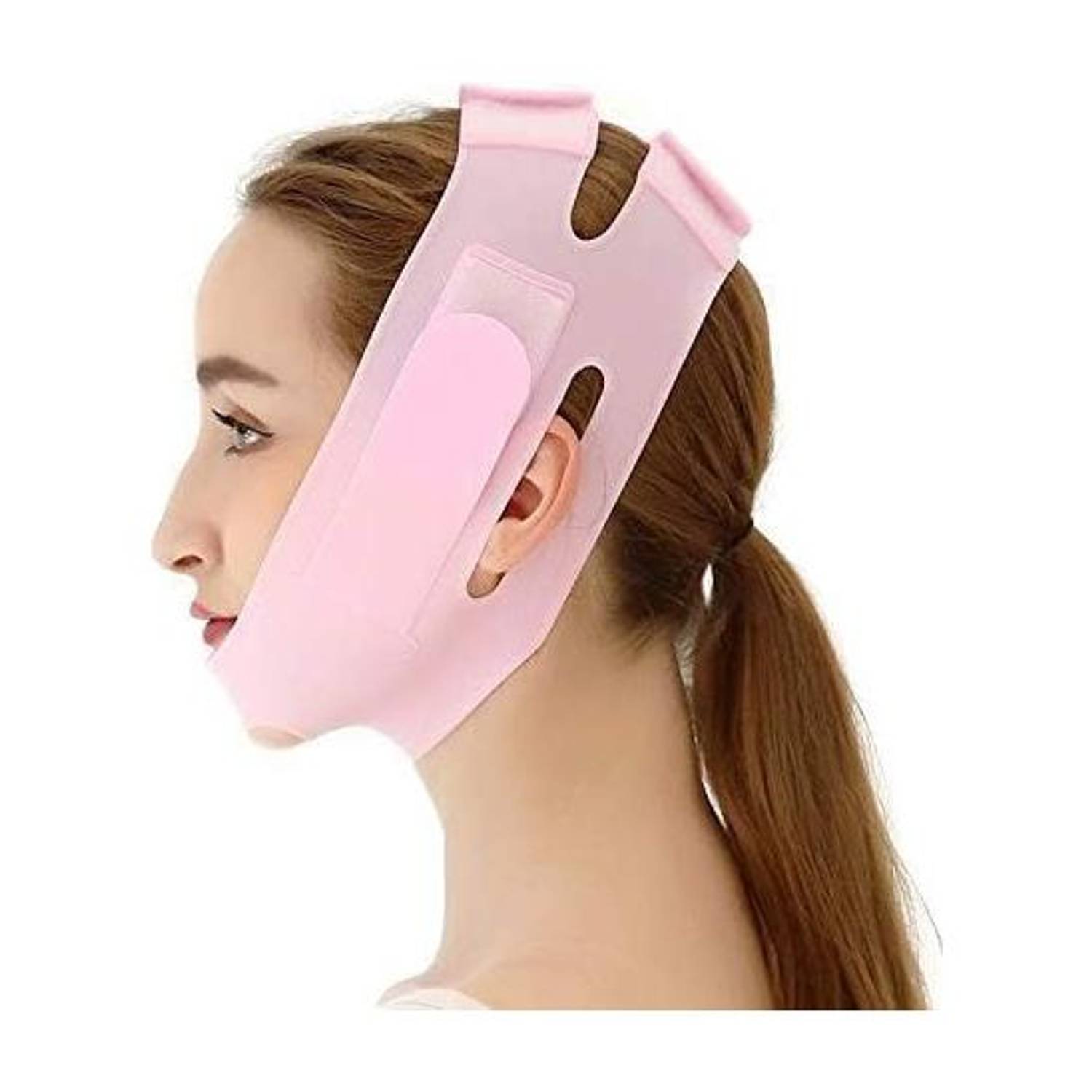 ADP TRADERS Double Chin Lift Mask,Silicon V Line Lifting face lifting for Tightening Skin  Face Shaping Mask