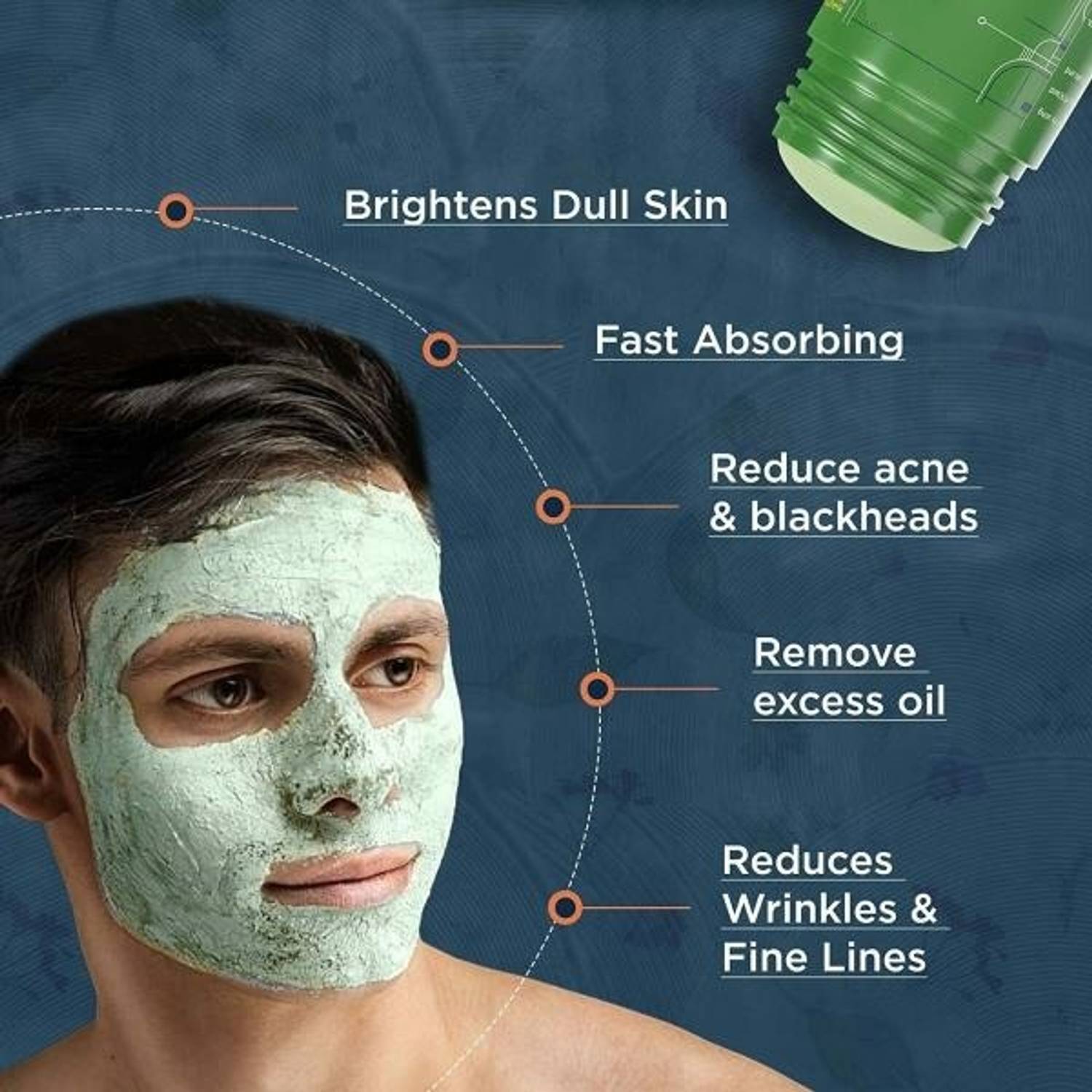ADJD Green Tea Sticks Face Shaping Mask (Pack of 1.) Face Shaping Mask Face Shaping Mask