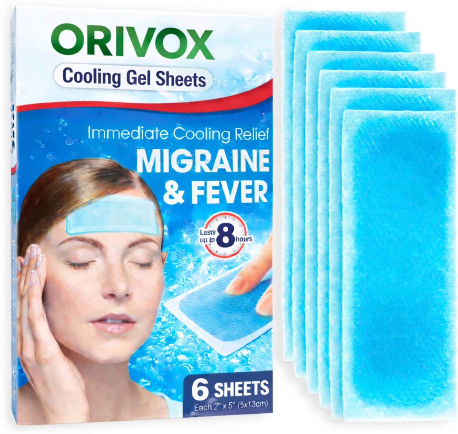 Orivox Cooling Gel Sheets 6 Pack - Image 1