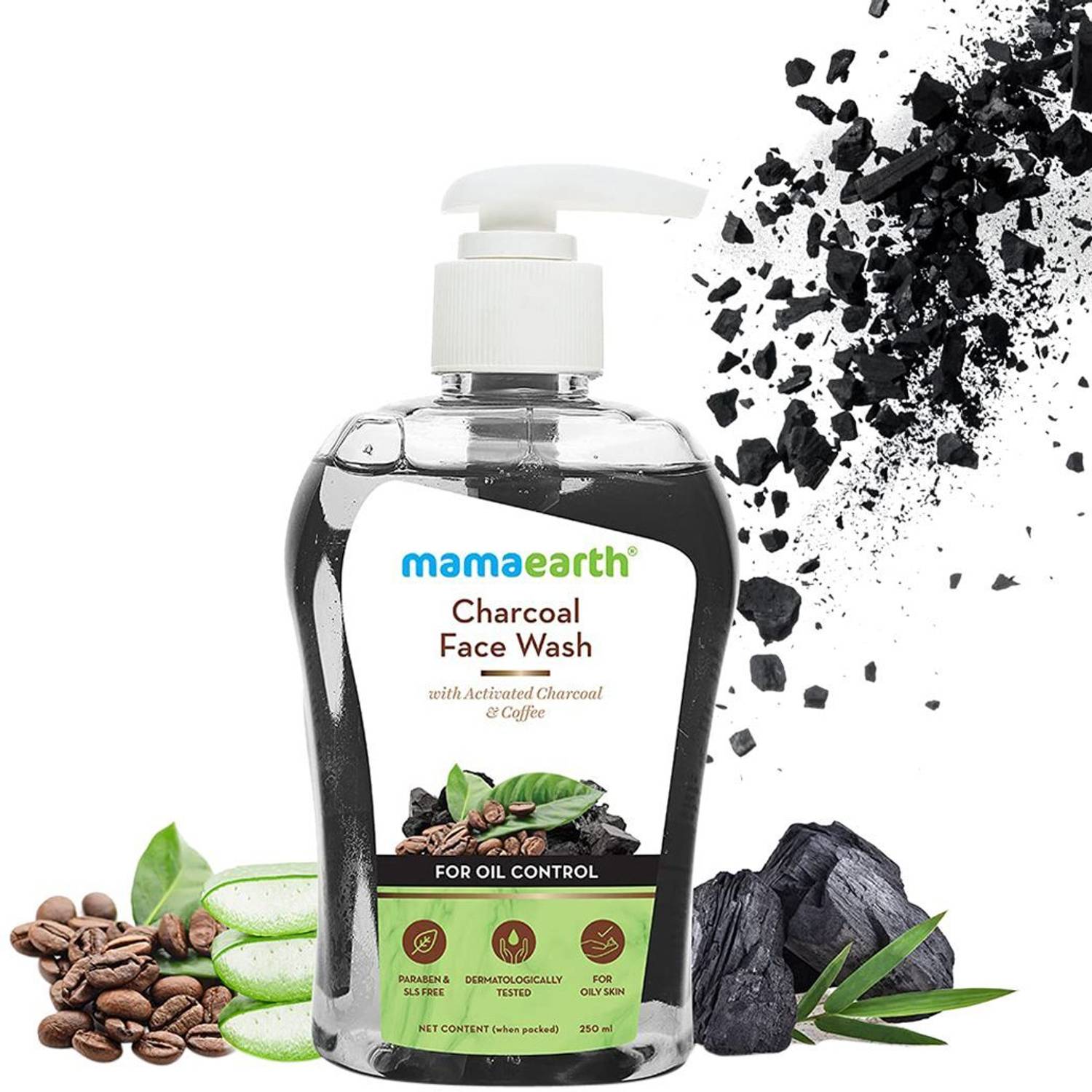 MamaEarth Charcoal with Activated Charcoal & Coffee for Oil Cont