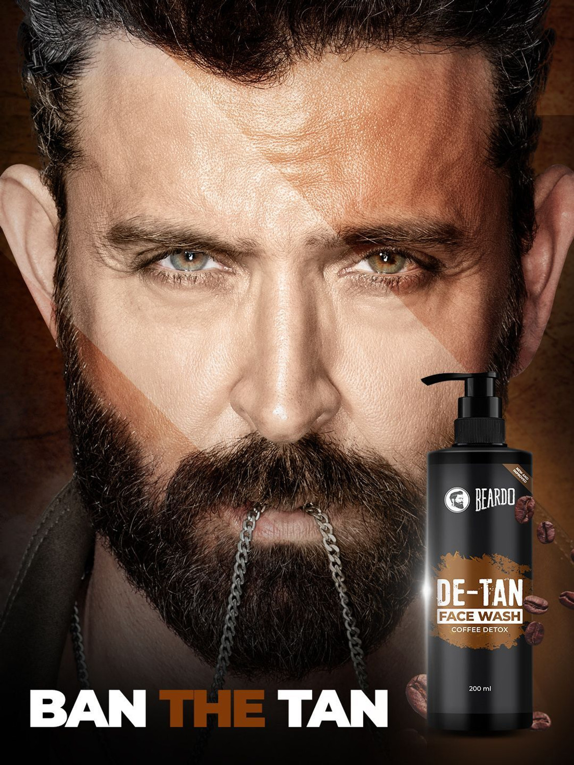 Image of BEARDO De-Tan Facewash For Men, 200 ml | Tan Removal Facewash for Men | Oil Control Face Wash