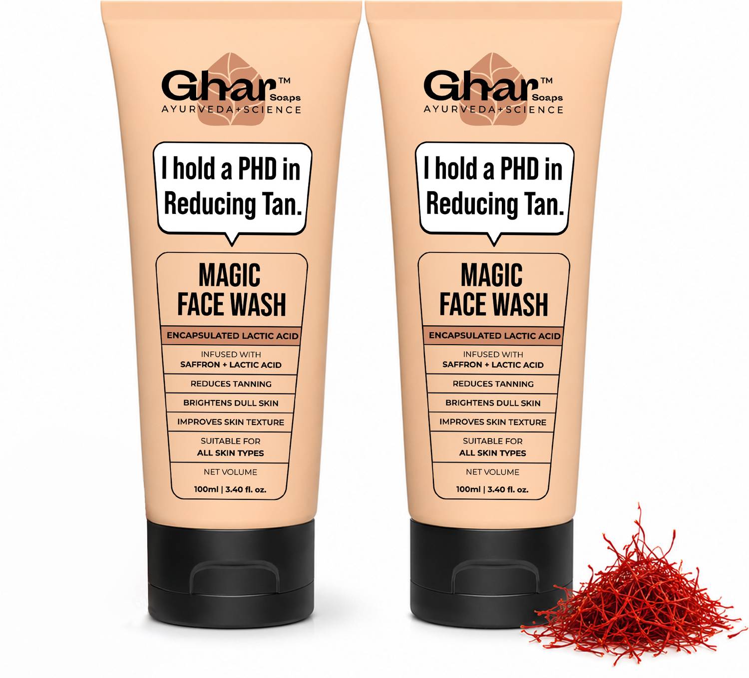 Ghar Soaps Magic Face Wash for Tan Removal and Radiant Skin