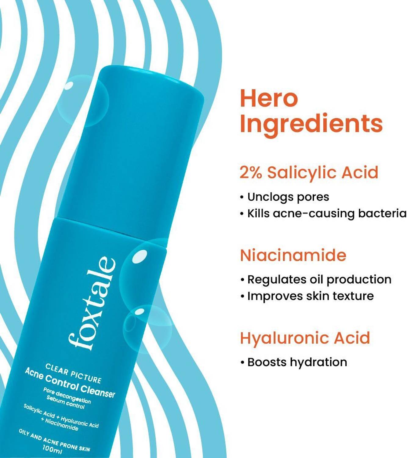 Foxtale Clear Picture Acne Control Cleanser - Image 3