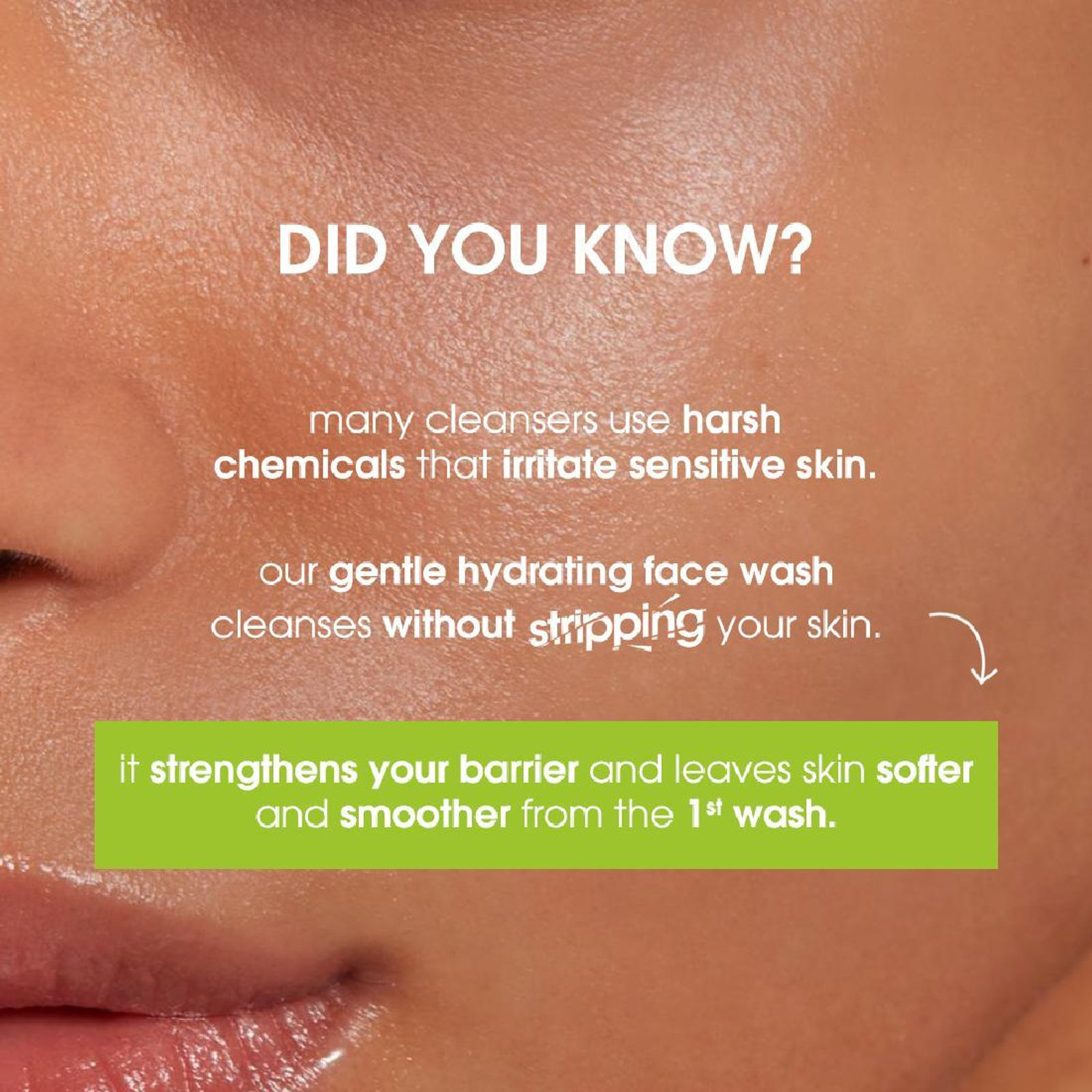 Image of Simple Refreshing Facial Wash | 100% Soap-Free | Perfect for Sensitive Skin Face Wash