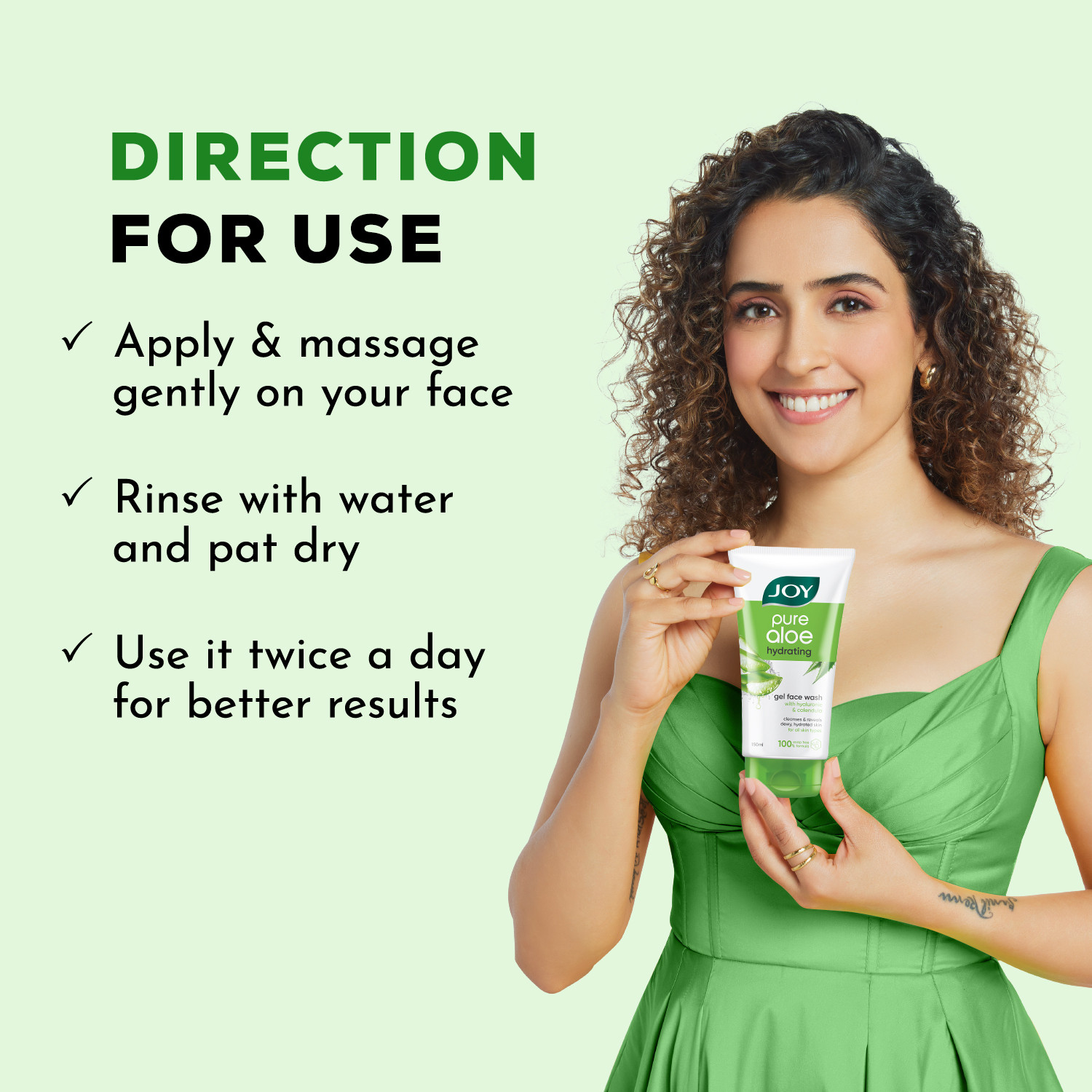 Image of Joy Pure Aloe Hydrating For Dry Skin & Acne Prone Skin Face Wash