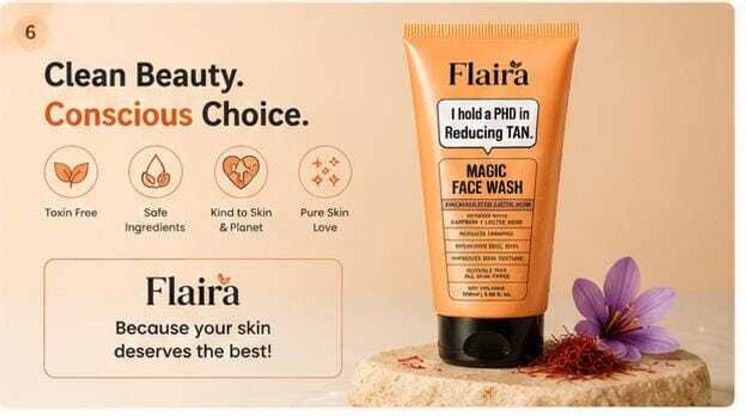 Flaira Magic Face Wash for Tan Removal - Image 5