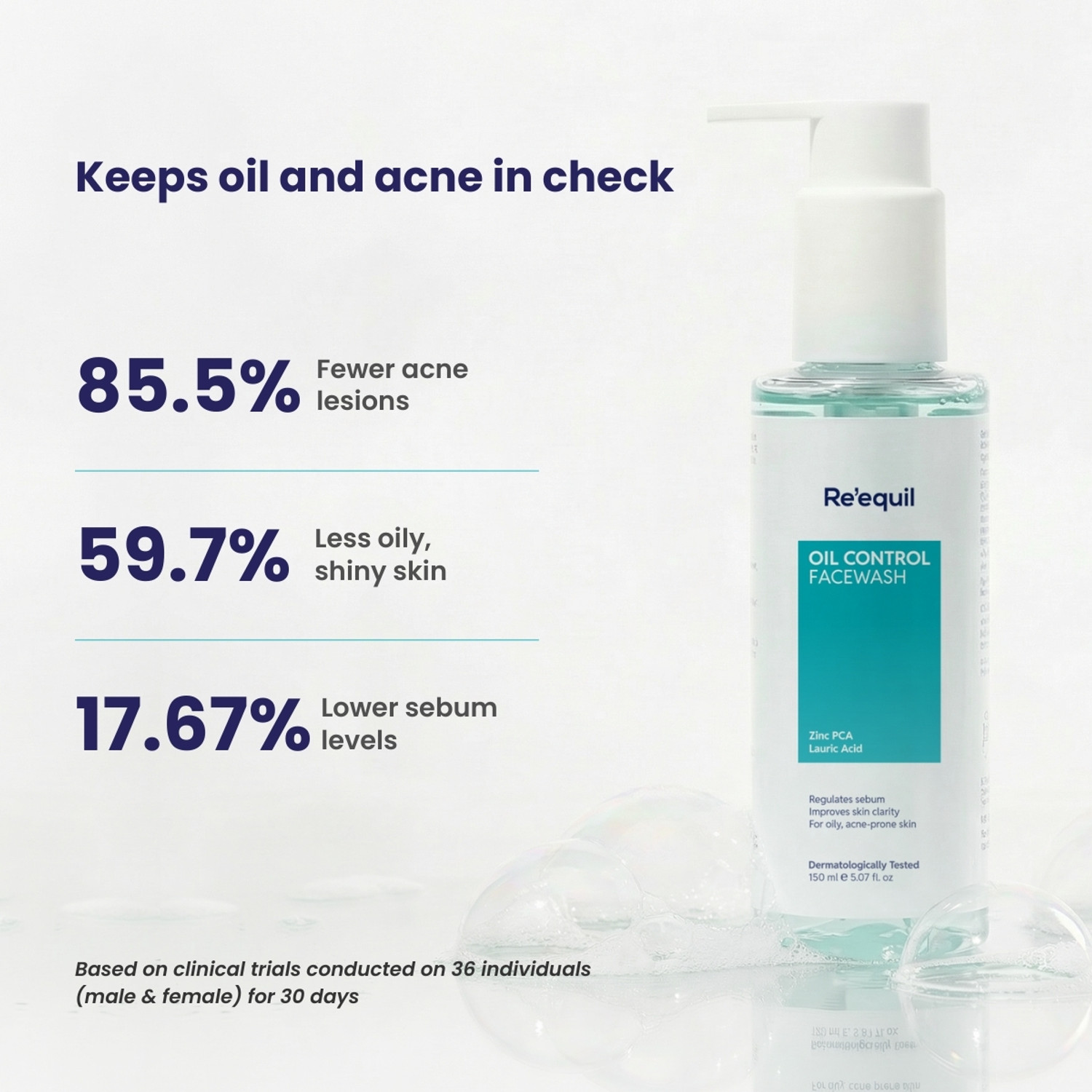 Image of Re'equil Oil Control 150 ml Face Wash