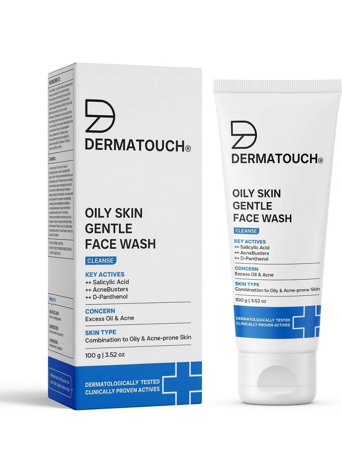 Dermatouch Oily Skin Face Wash with Salicylic Acid & AcneBusters - Image 1