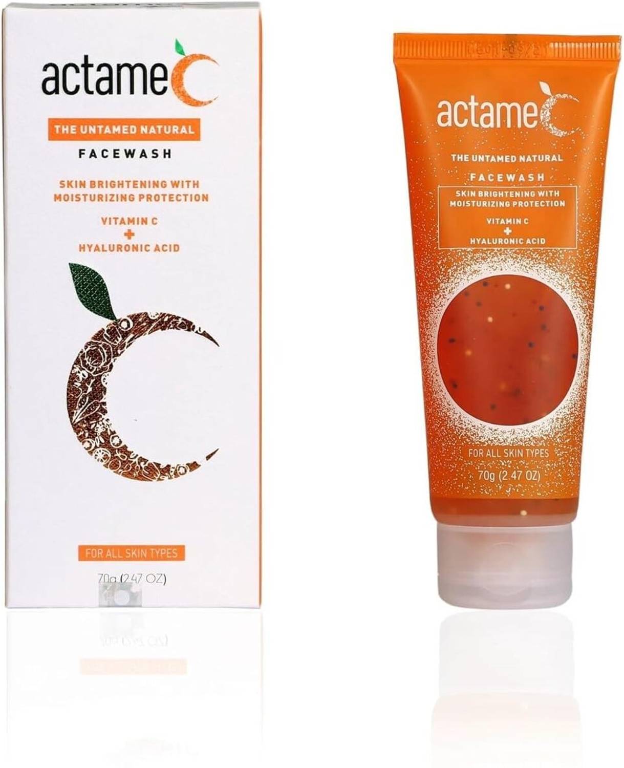 actame CVitamin C Facewash | Skin Brightening with Moisturizing Protection | The Untamed Natural Facewash Face Wash