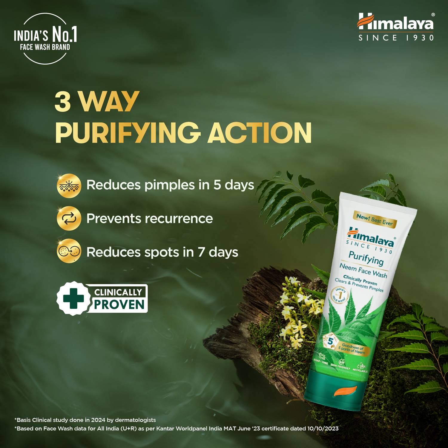 HIMALAYA Purifying Neem Face Wash 400 ml - Image 5