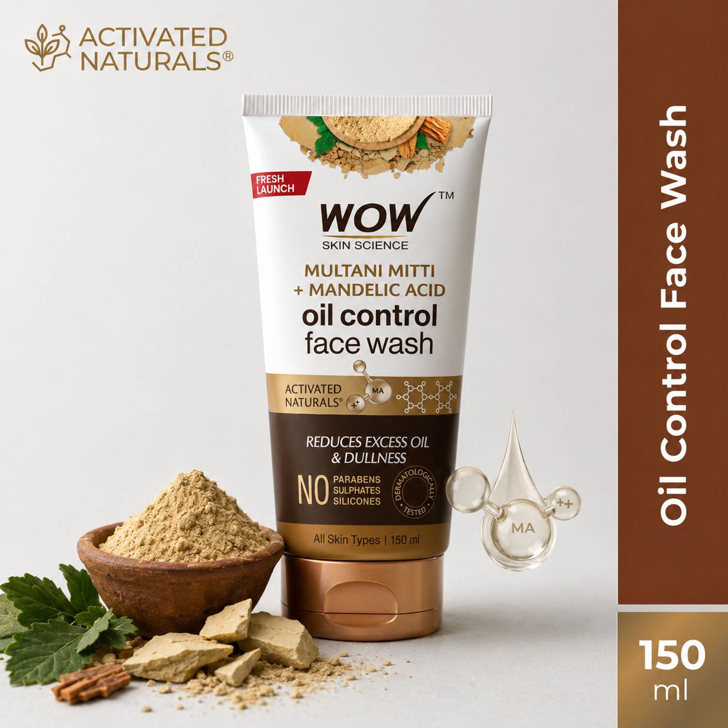 WOW Purifying Multani Mitti Face Wash 100ml - Image 2