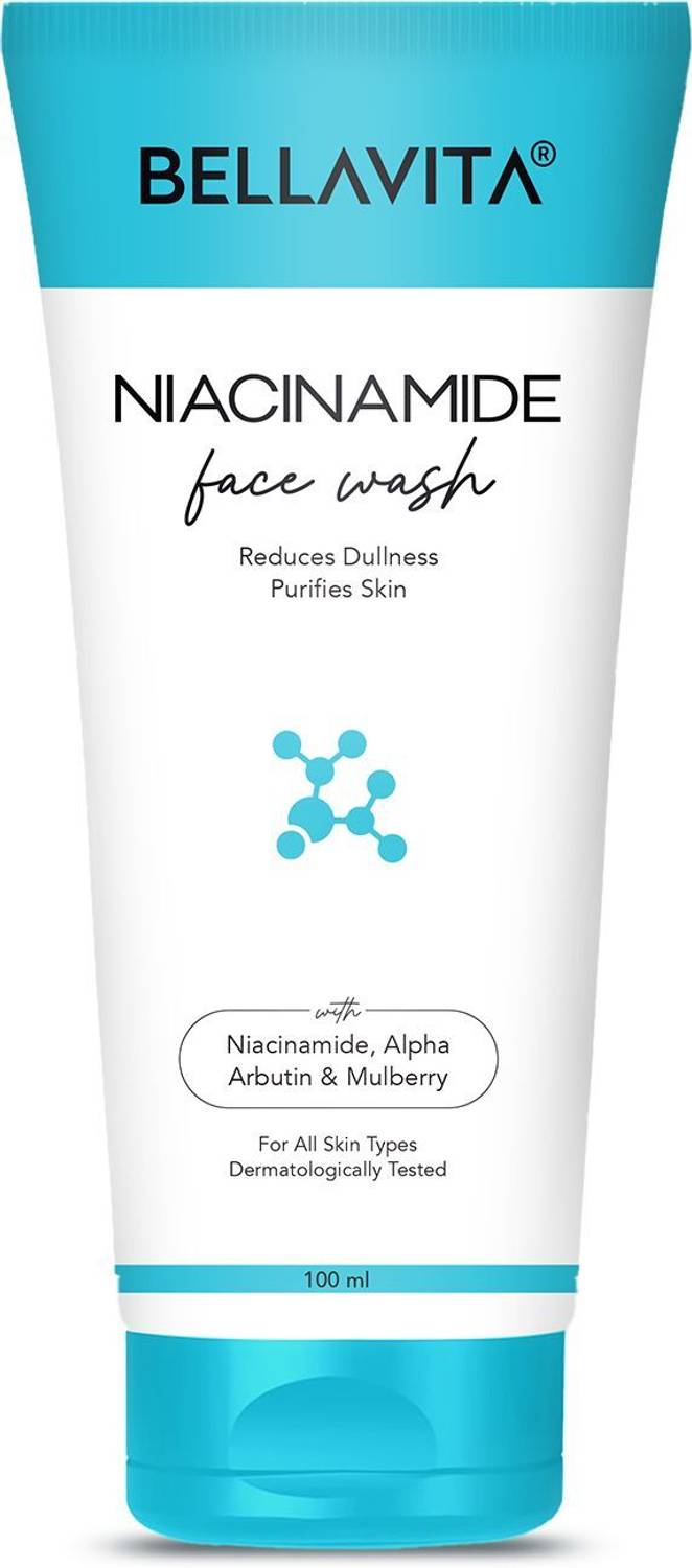 BELLAVITA Niacinamide | pH Balanced | Non-Irritating | Treats Pigmentation | Evens Out Skin Tone| All Skin Types Face Wash