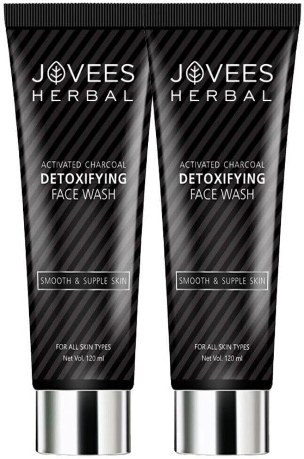 JOVEES ACTIVATED CHARCOAL DETOXIFYING FACE WASH (240 ml) PACK OF