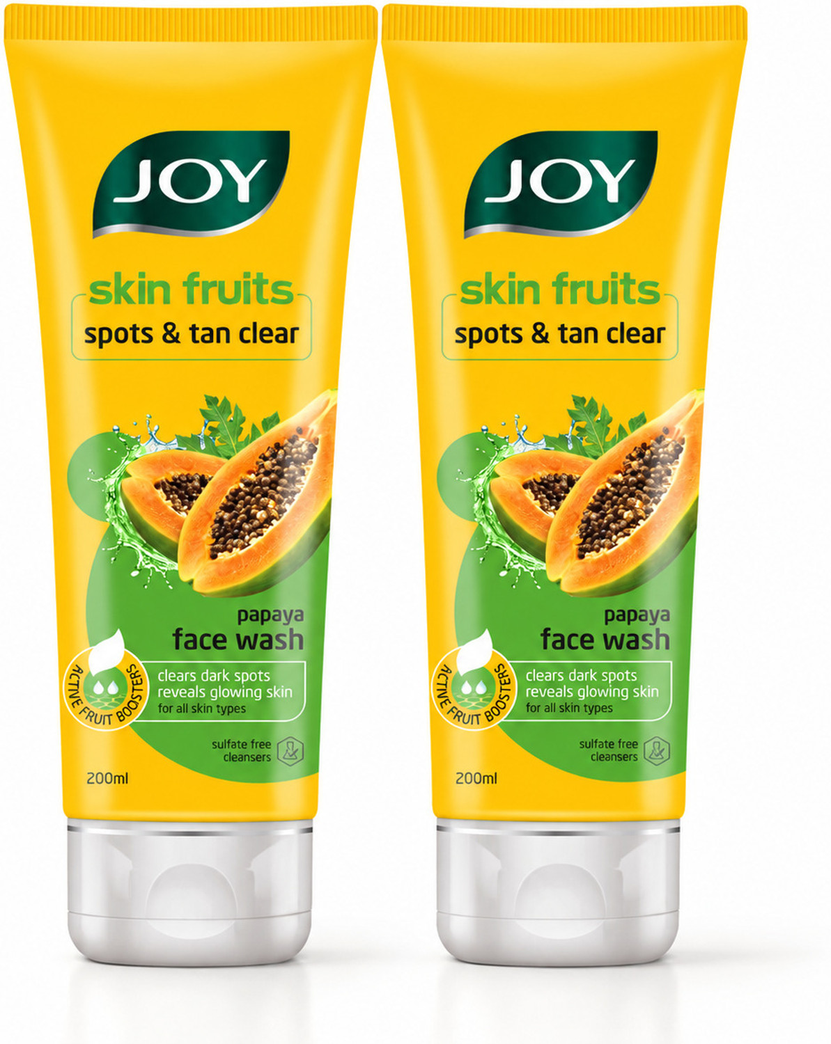 Image of Joy Skin Fruits Dark Spots & Tan Removal Papaya Face Wash