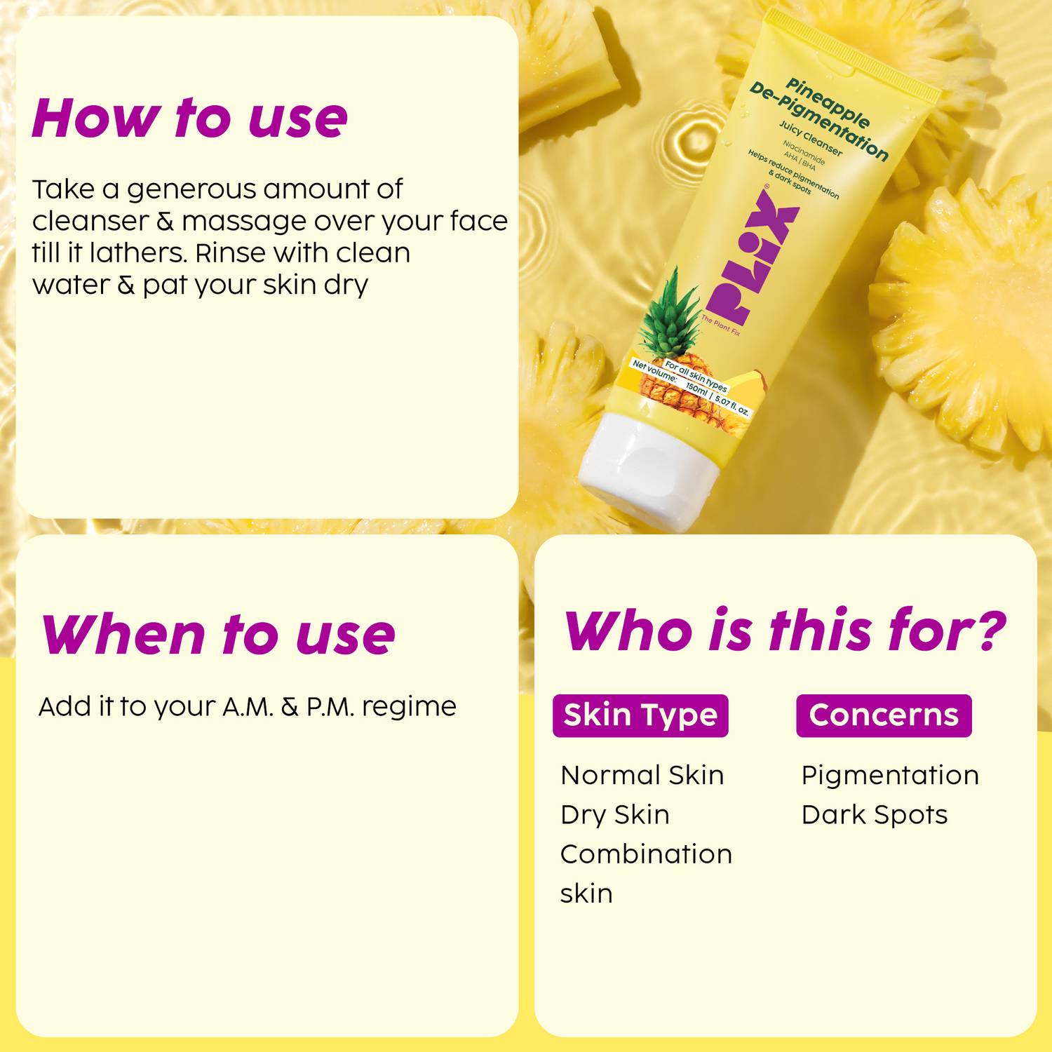 The Plant Fix Plix Pineapple Juicy Facewash - Image 4