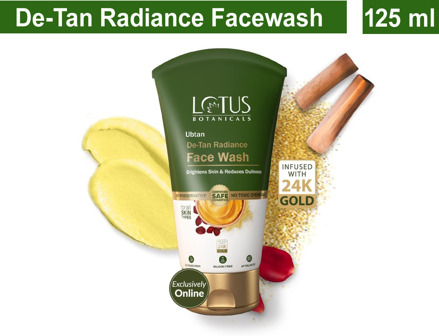 Image of Lotus Botanicals Ubtan De-Tan Radiance | Brightens Skin & Reduces Dullness Face Wash