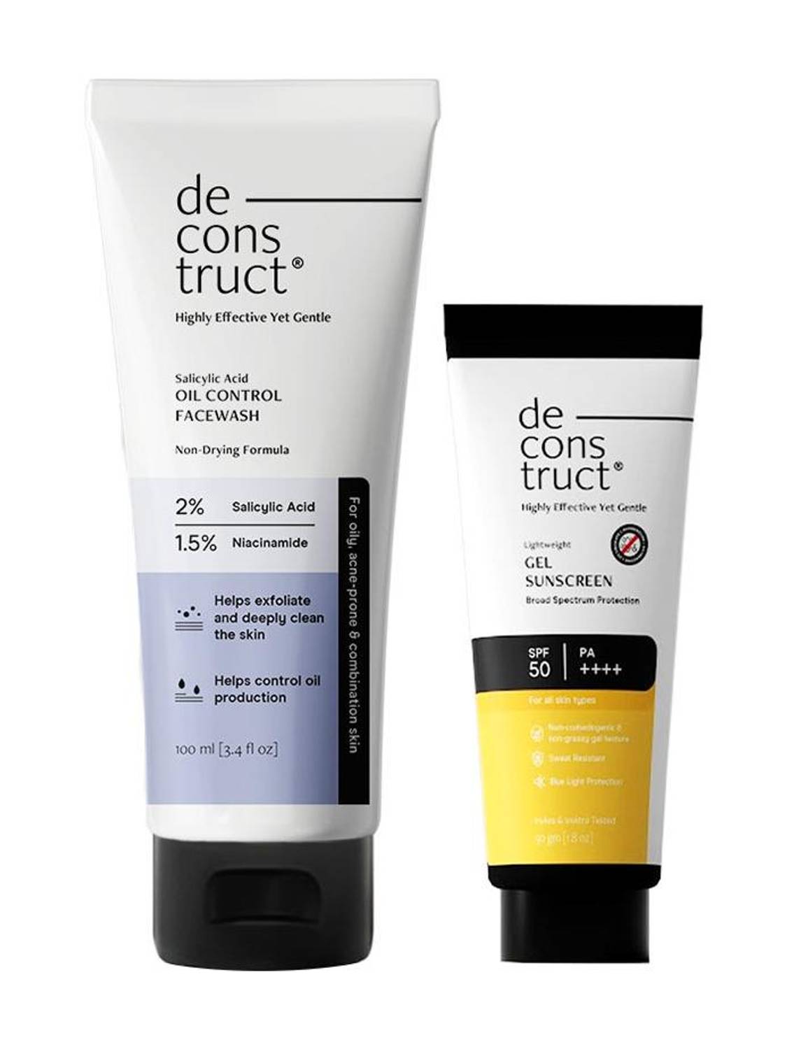 Deconstruct Oily Skin Essentials Cleanser & Sunscreen - Image 1