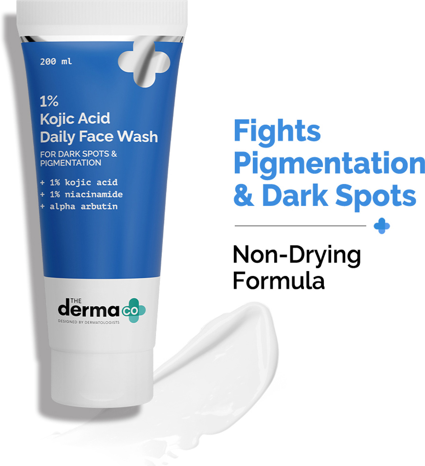 Image of The Derma Co 1% Kojic Acid with Niacinamide & Alpha Arbutin For Dark Spots Face Wash