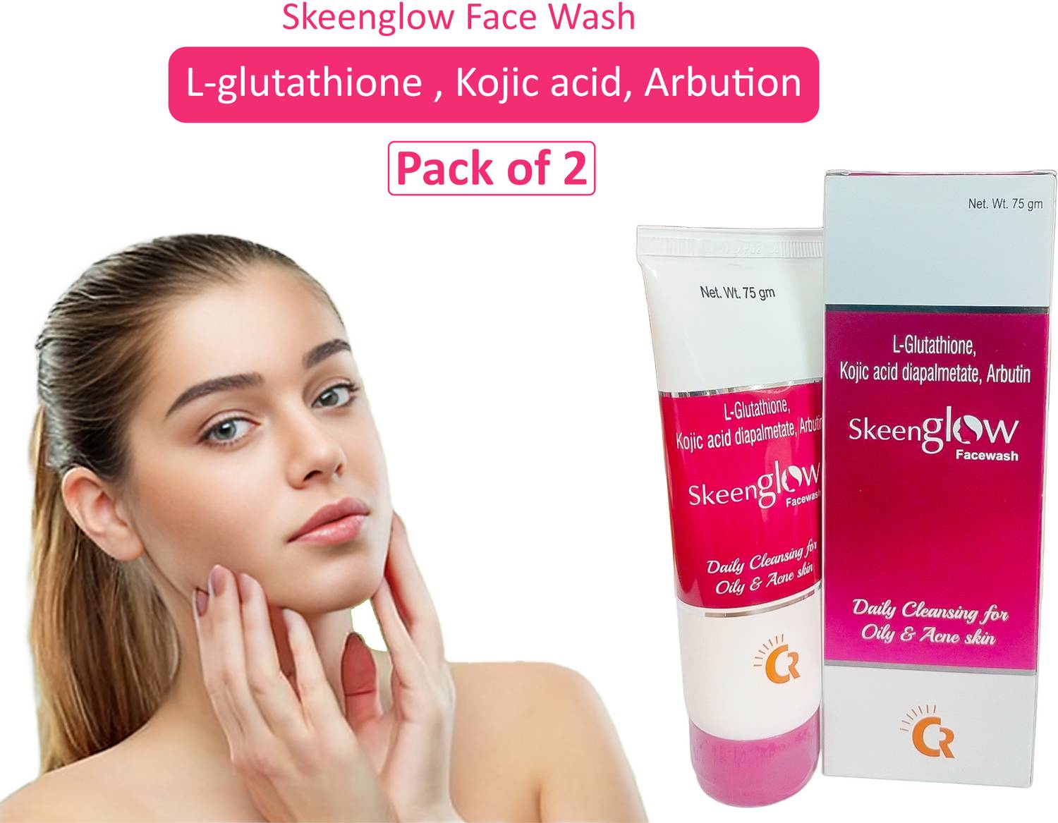 l glutathione kojic acid Skeen glow L-Glutathione, Acid, Arbutin for Skin Whitening Face Wash Best Sellers-1 NAD:100 Active White L Glutathione
