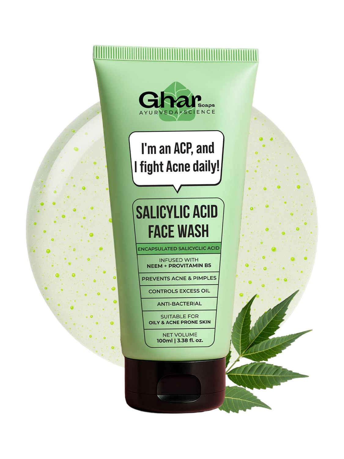 Image of Ghar Soaps Anti Acne | With Salicylic Acid, Neem & Niacinamide Face Wash