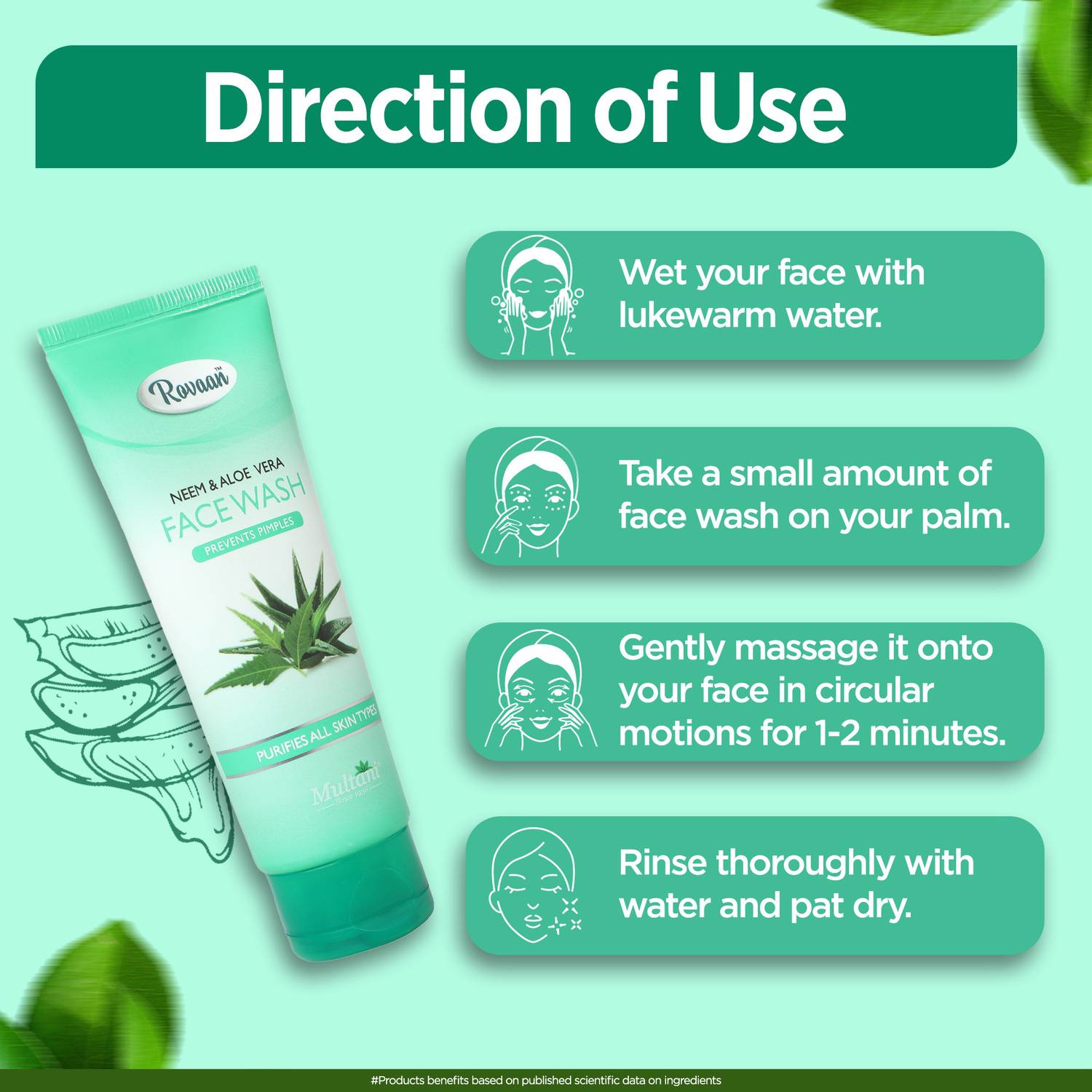 Multani Rovaan Neem & Aloe Vera Face Wash - Image 5