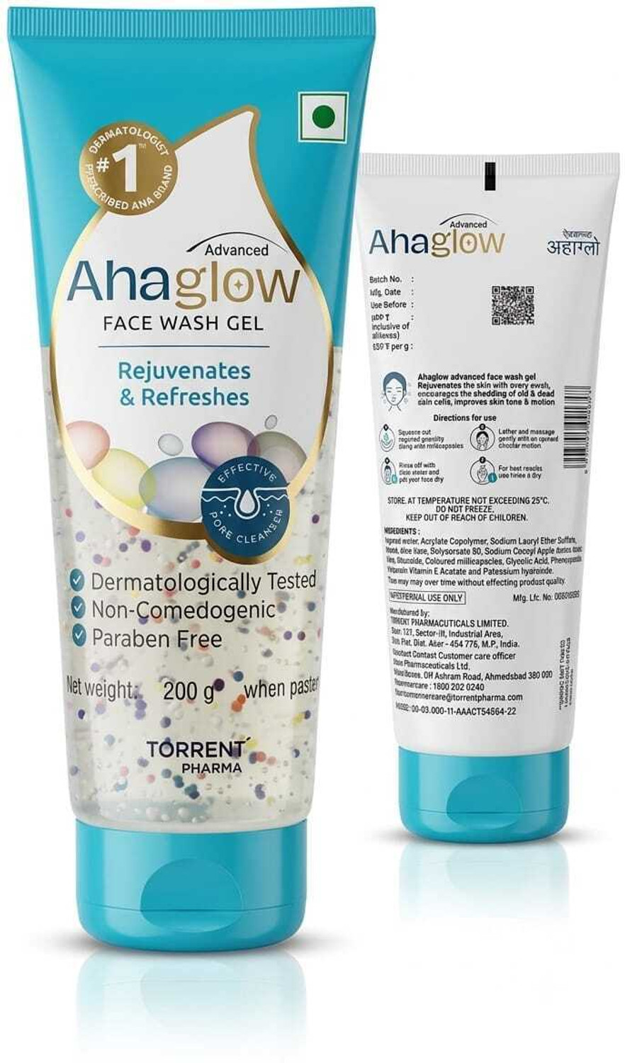 Image of Torrent Pharma Ahaglows Advanced Facewash Gel Face Wash