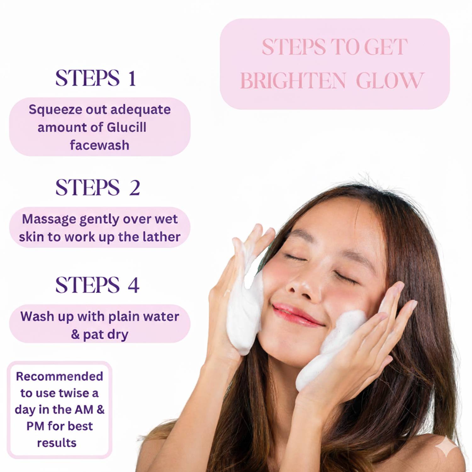 does glutathione face wash work GLUCILL Glutathione Vitamin C & E Facewash for All Skin Types Instant Glow  & Refreshment Face Wash