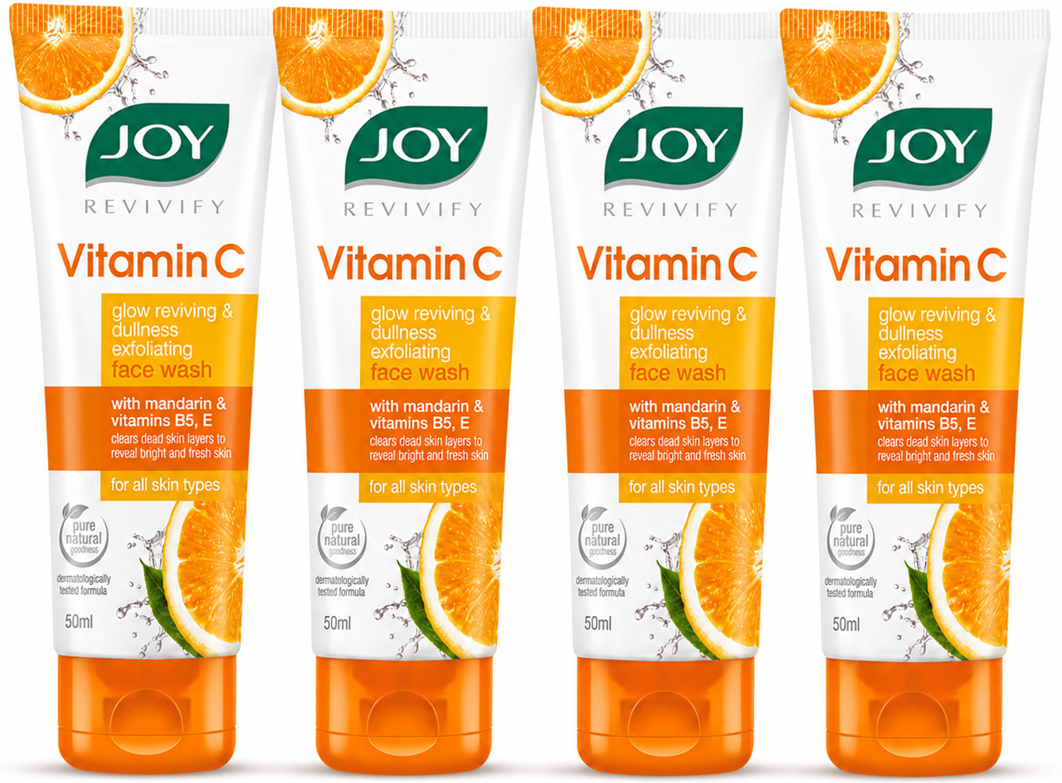Joy Revivify Skin Brightening Vitamin C  (4 x 50ml) Face Wash