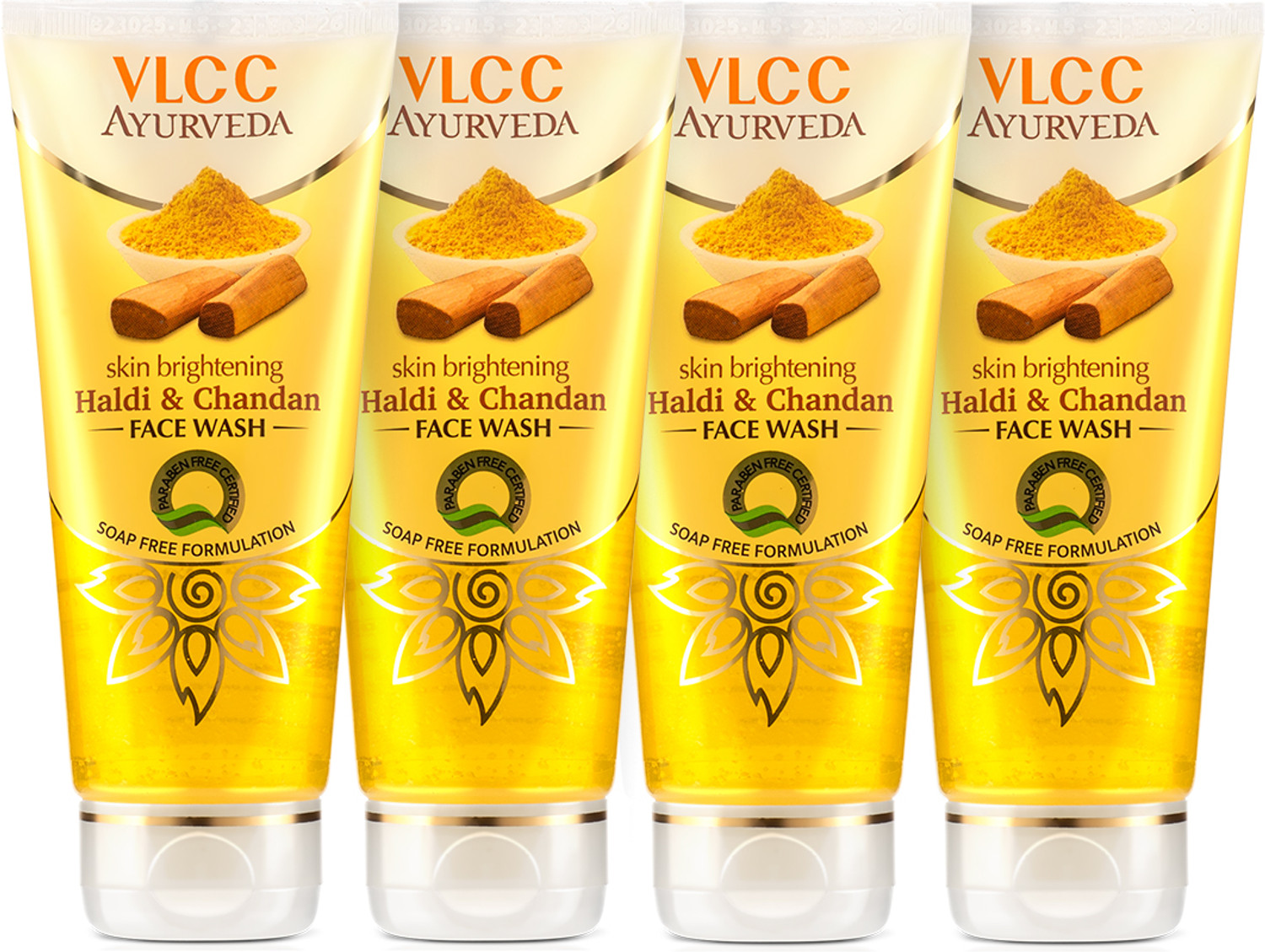 VLCC Ayurveda Skin Brightening Haldi & Chandan  (Pack of 4) Face Wash