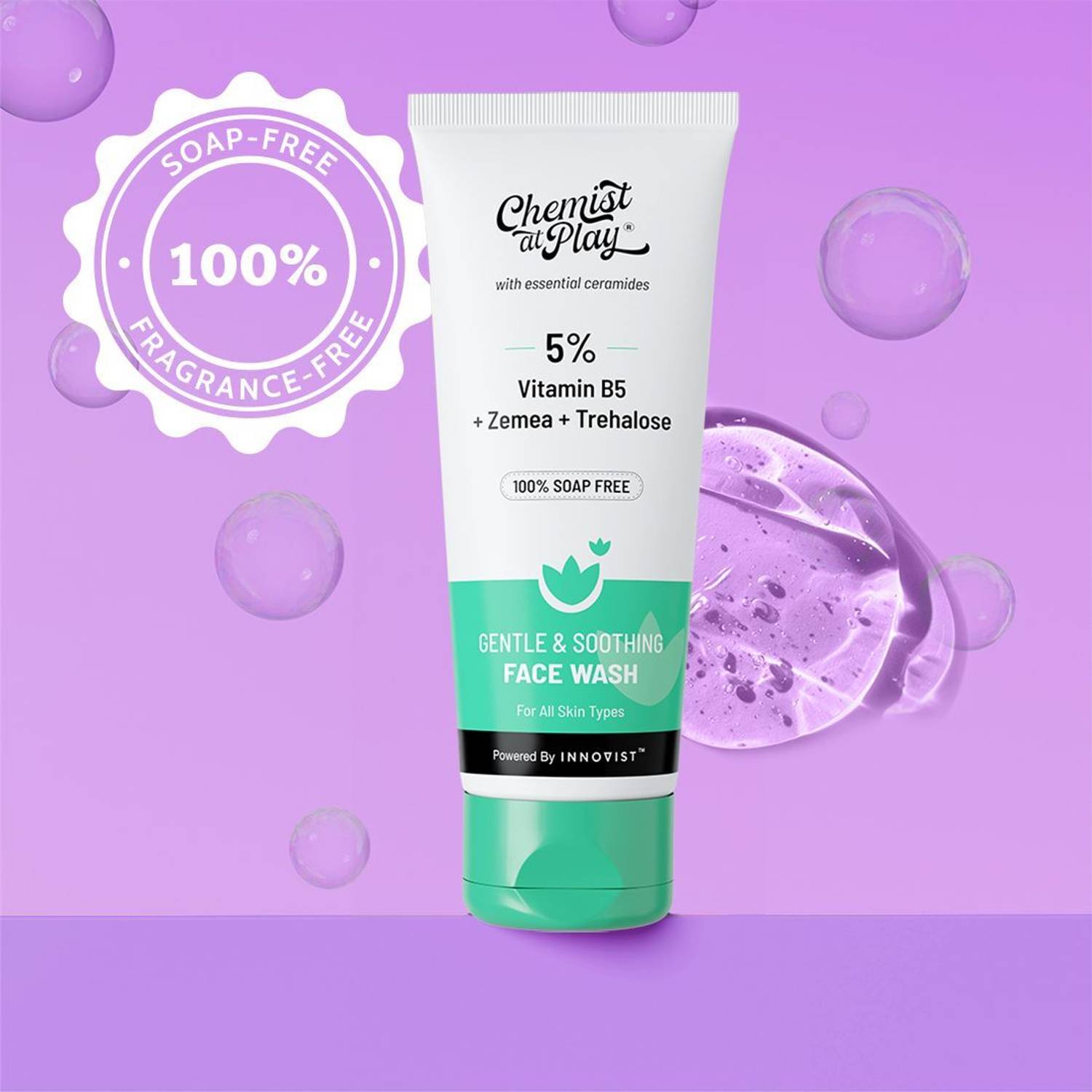 Chemist at Play Gentle & Soothing Facewash 100% Soap Free - Image 1