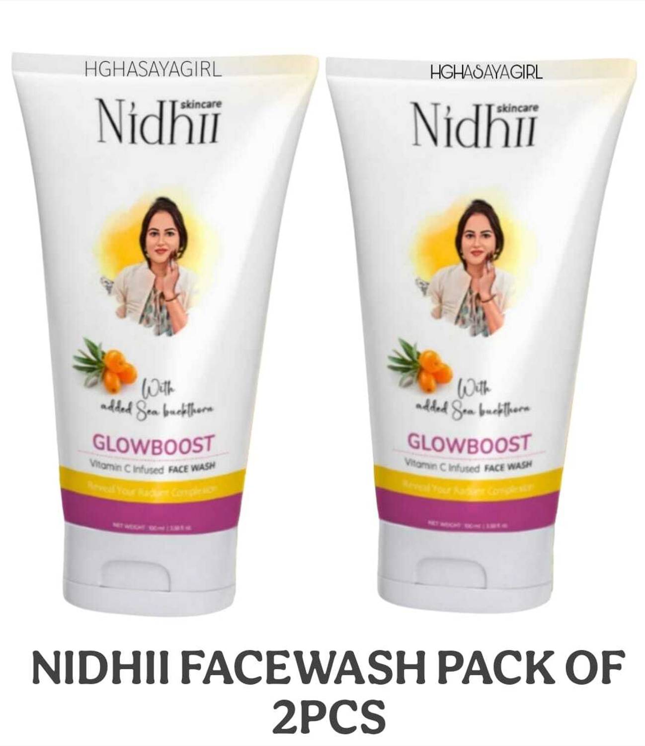 HGHASAYAGIRL NIDHI SKINCARE Glow Boost Vitamin C. (PACKOF2) lll F