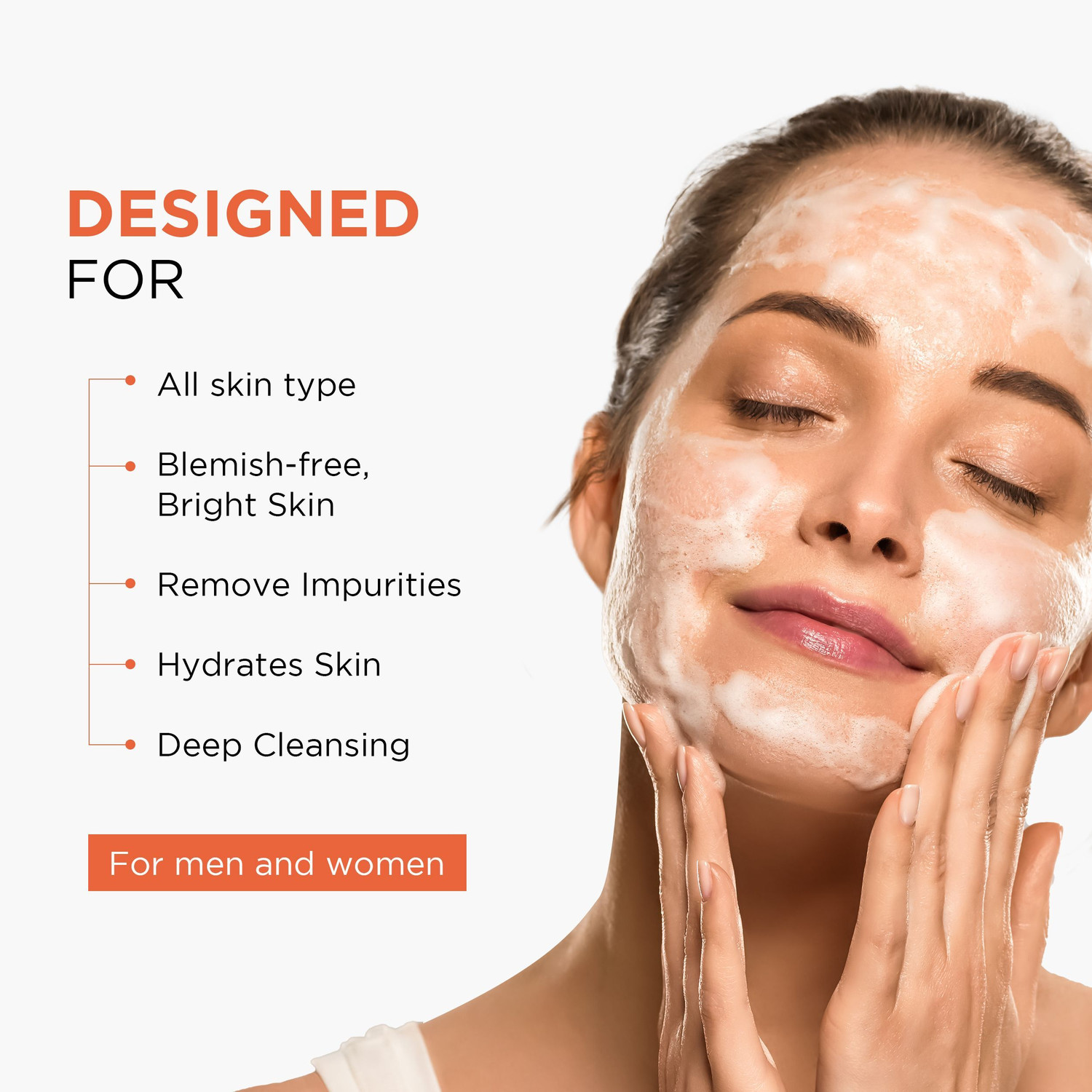 Image of Oshea Herbals Papayaclean Facewash for Deep Cleansing & Anti-Blemish Care 150gx7 Face Wash