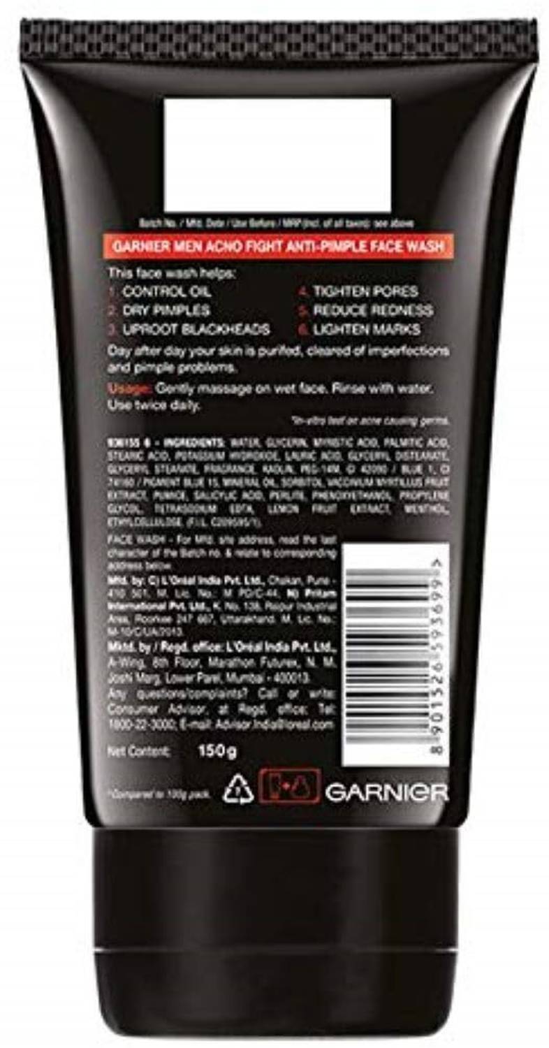 Garnier Men Acno Fight Anti-Pimple Face Wash Pack of 2 - Image 2