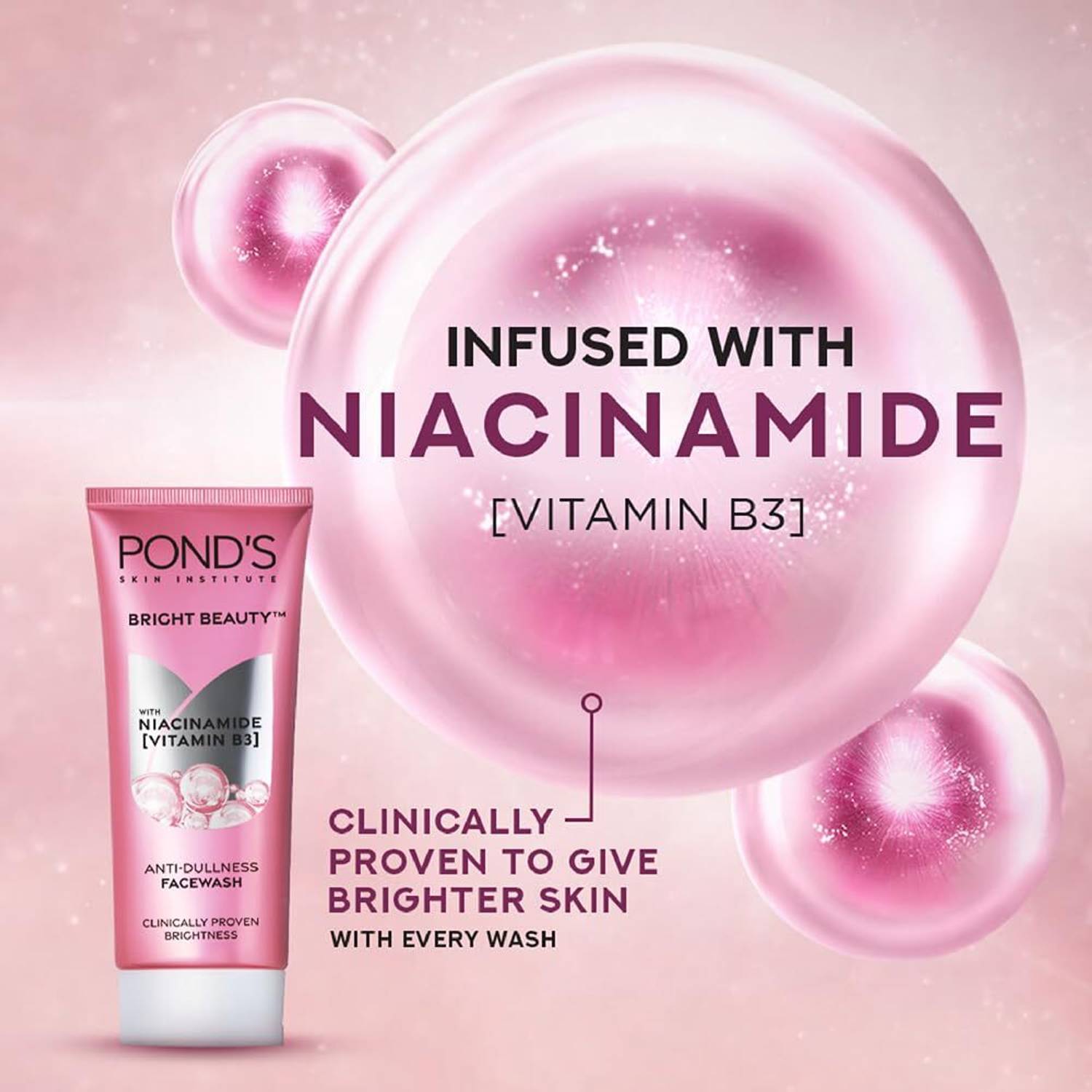 POND's Bright Beauty Facewash with Niacinamide 200g - Image 3