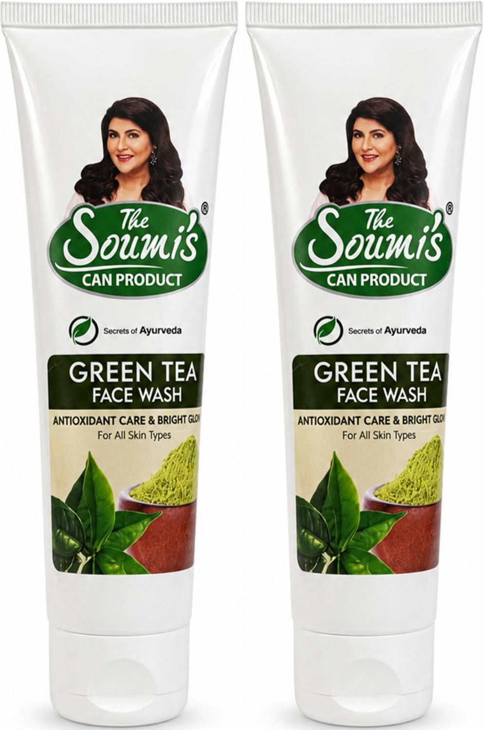 The Soumi's Can Product GREEN TEA FACE WASH (PACK OF 2) Face Wash