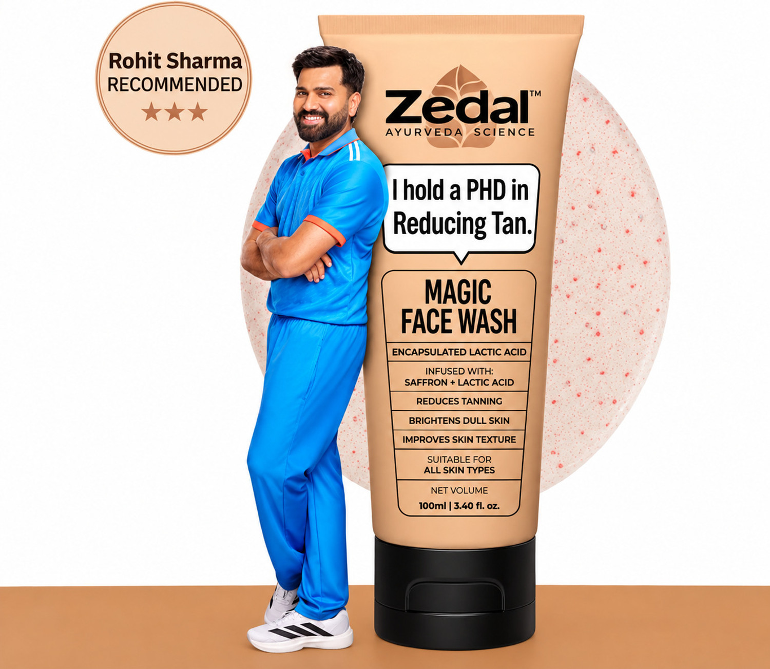 Image of Zedal Magic Face wash | Tan Removal, Skin Brightening & Radiant Glow Face Wash