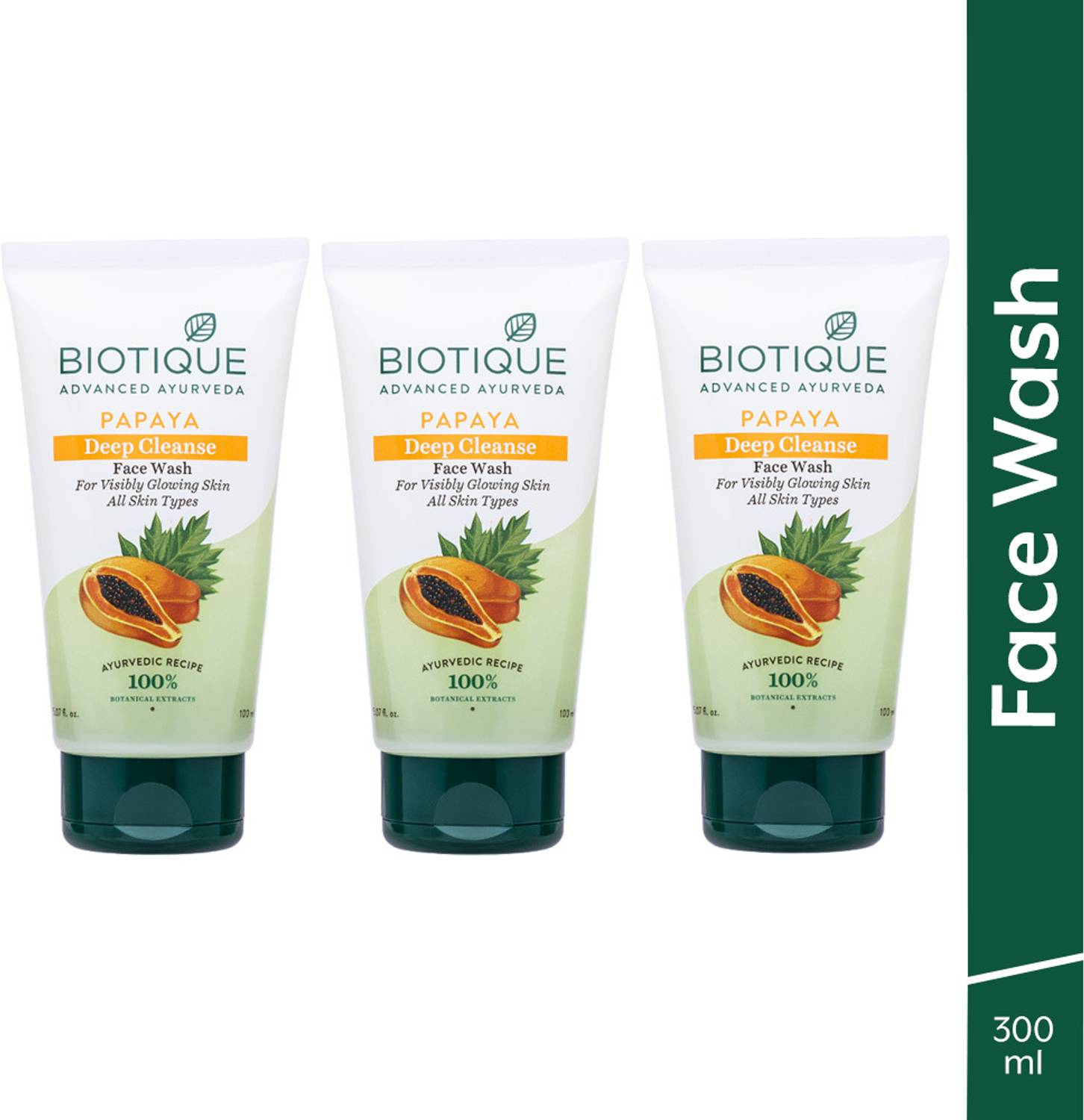 BIOTIQUE Papaya Deep Cleanse For Glowing Skin All Skin Types M