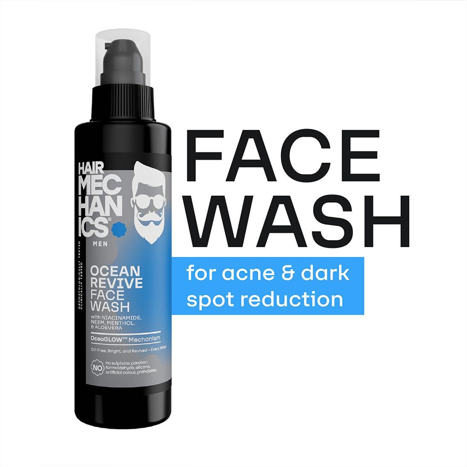 Image of Hair Mechanics Ocean Revive for Oil Control and Hydrated Skin ( pack of 2 ) Face Wash