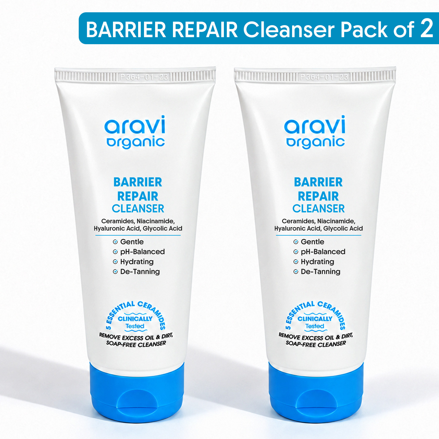 Image of Aravi Organic Cleanser for Oil Control, Acne, Deep Cleansing & Skin Brightening | Ceramides Face Wash