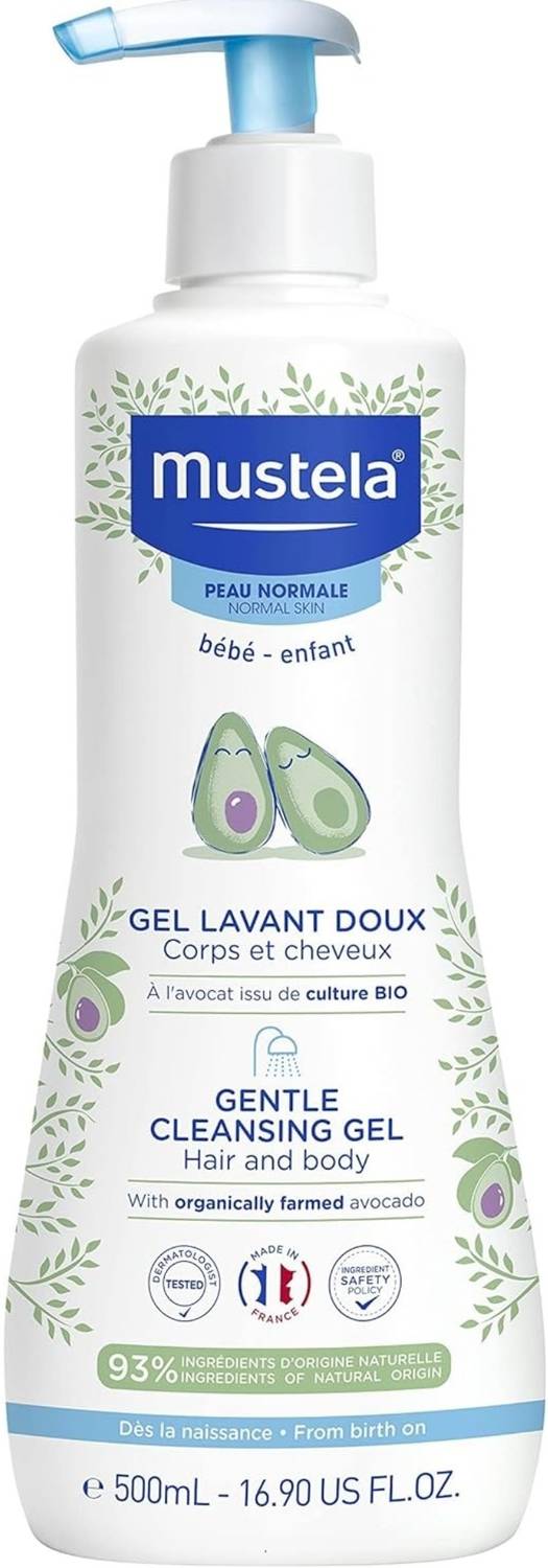 Mustela Gentle Cleansing Gel For Hair Body Face Wash (500 ml)