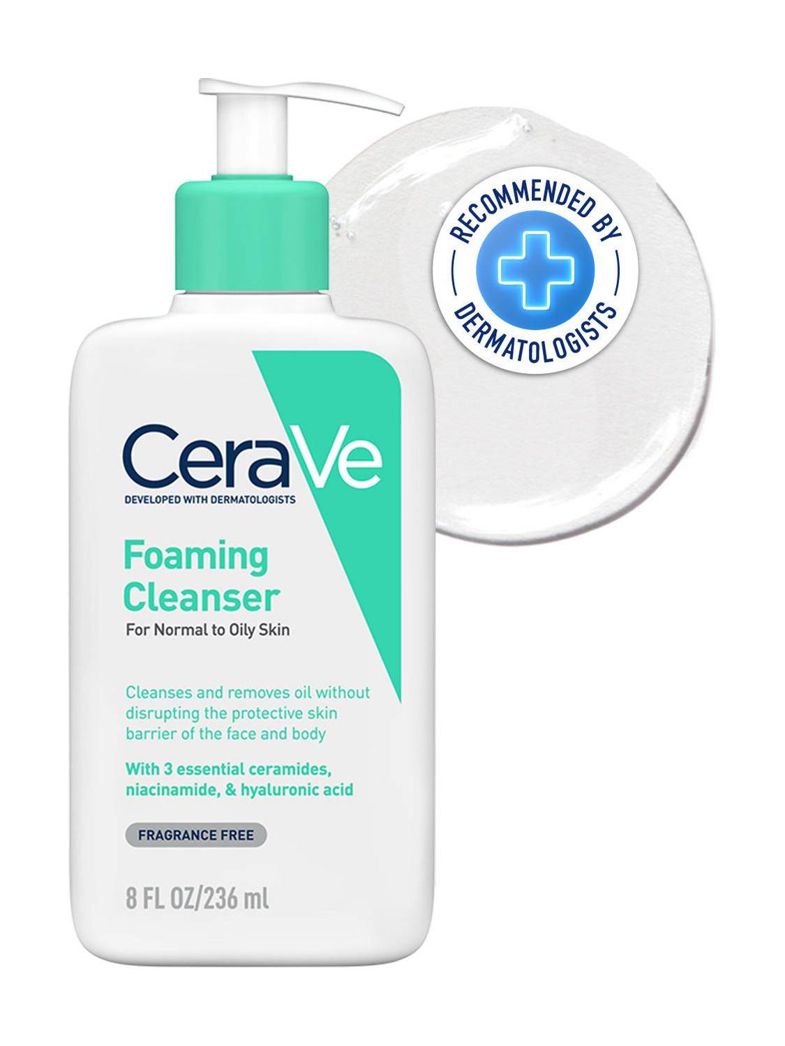 CeraVe Foaming Cleanser for Oily Skin 236ml - Image 1