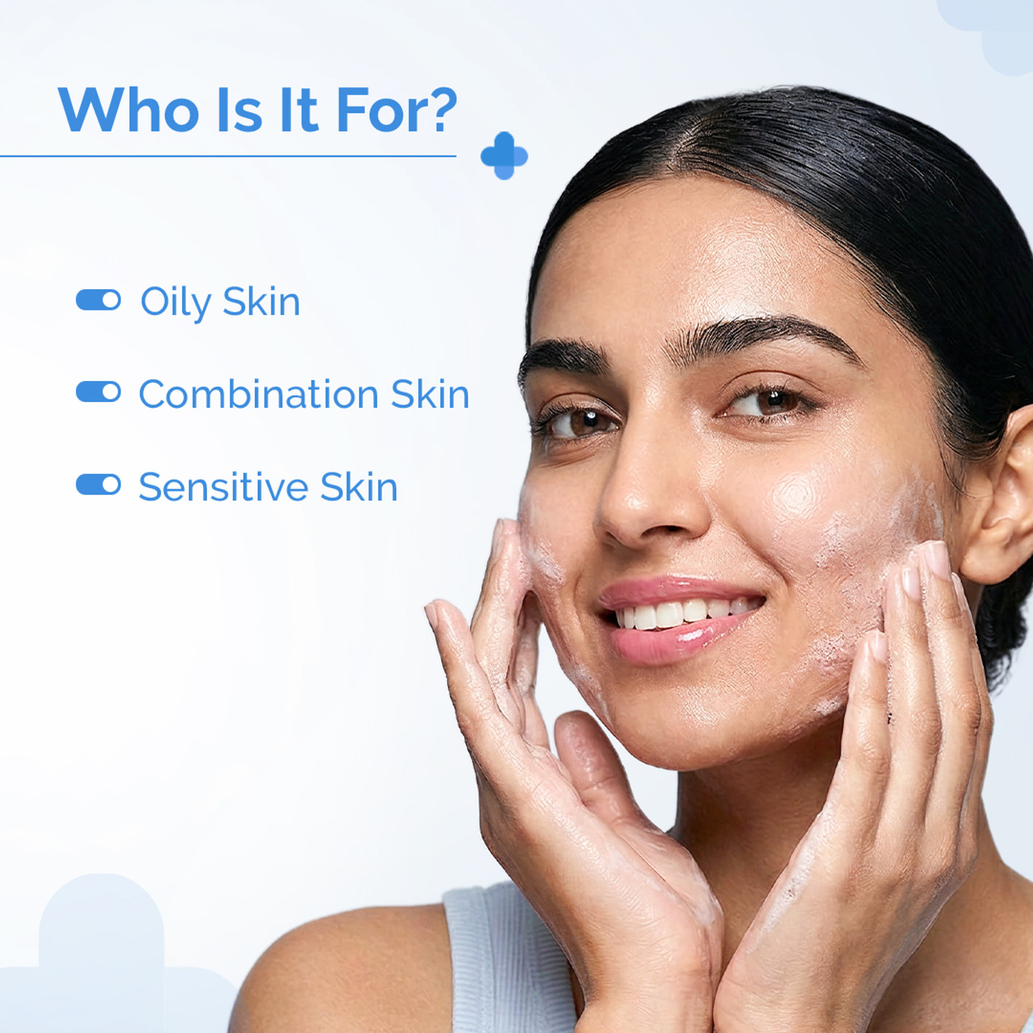 Image of The Derma Co 2% Niacinamide Oily Skin Cleanser for Sensitive, Oily & Combination Skin Face Wash
