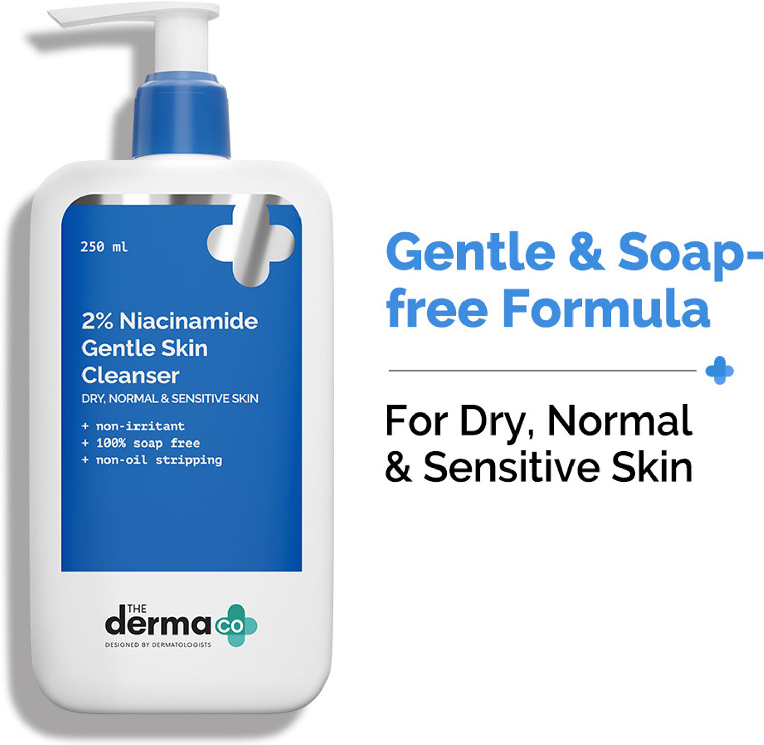 Image of The Derma Co 2% Niacinamide Gentle Skin Cleanser for Sensitive, Dry, Normal Face Wash