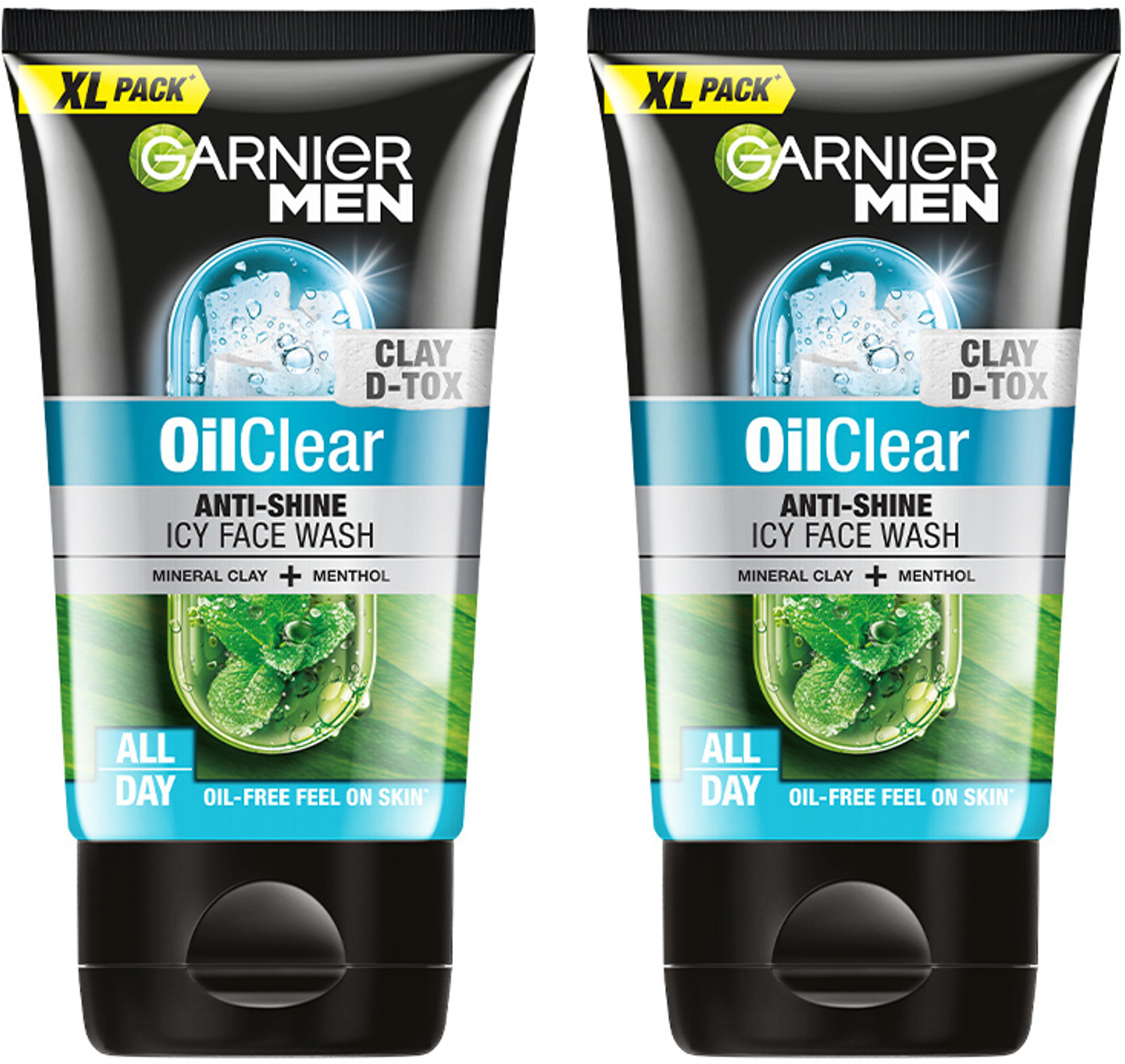 Garnier Men Oil Clear Deep Cleansing, with Menthol and Mineral Clay Face Wash