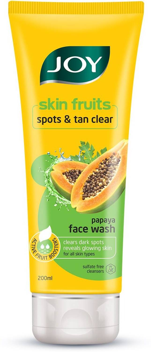 Joy Skin Fruits Dark Spots & Tan Removal Papaya Face Wash (200 ml