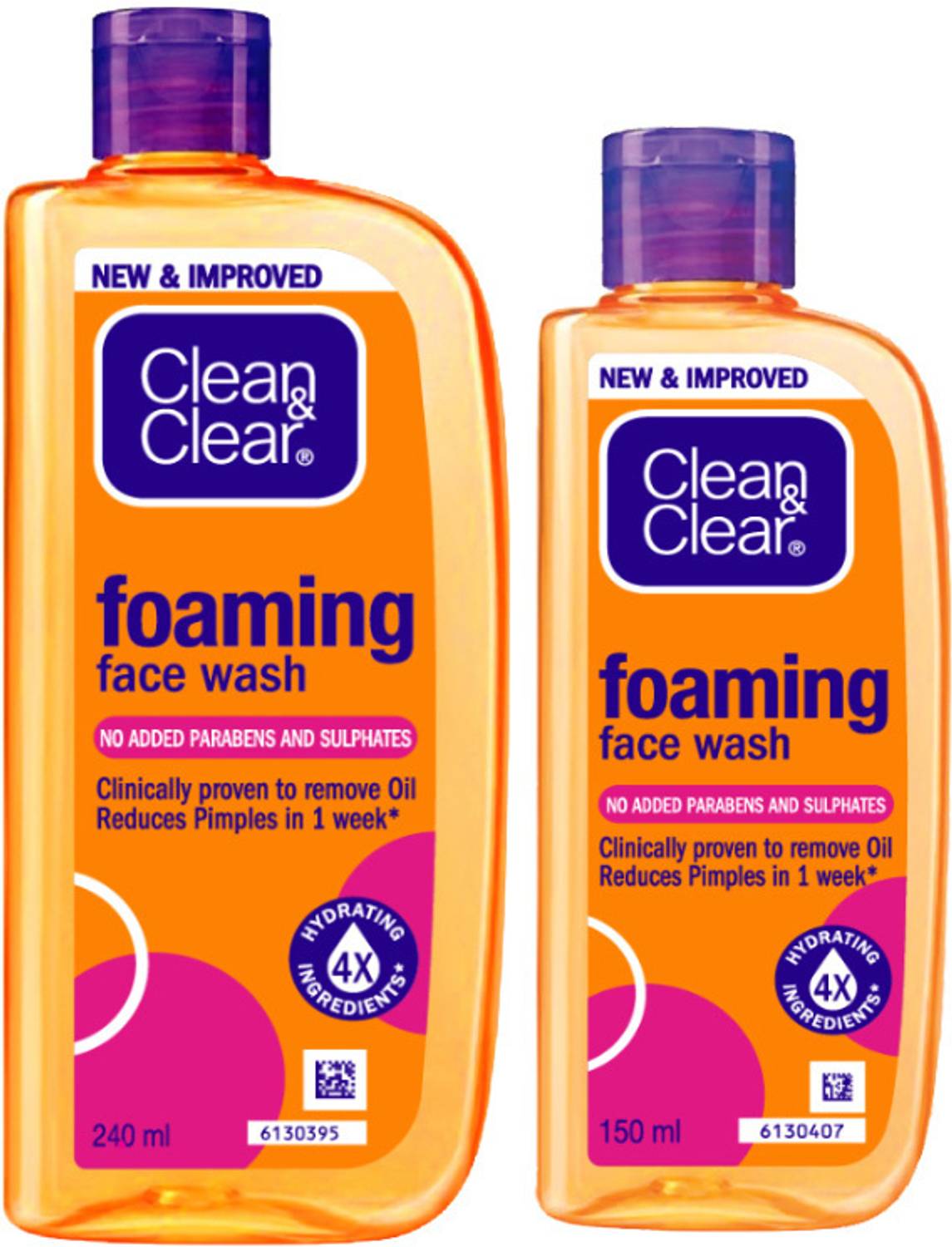 Clean क्लीन & क्लियर फोमिंग फेस वॉश 390ml - Image 1