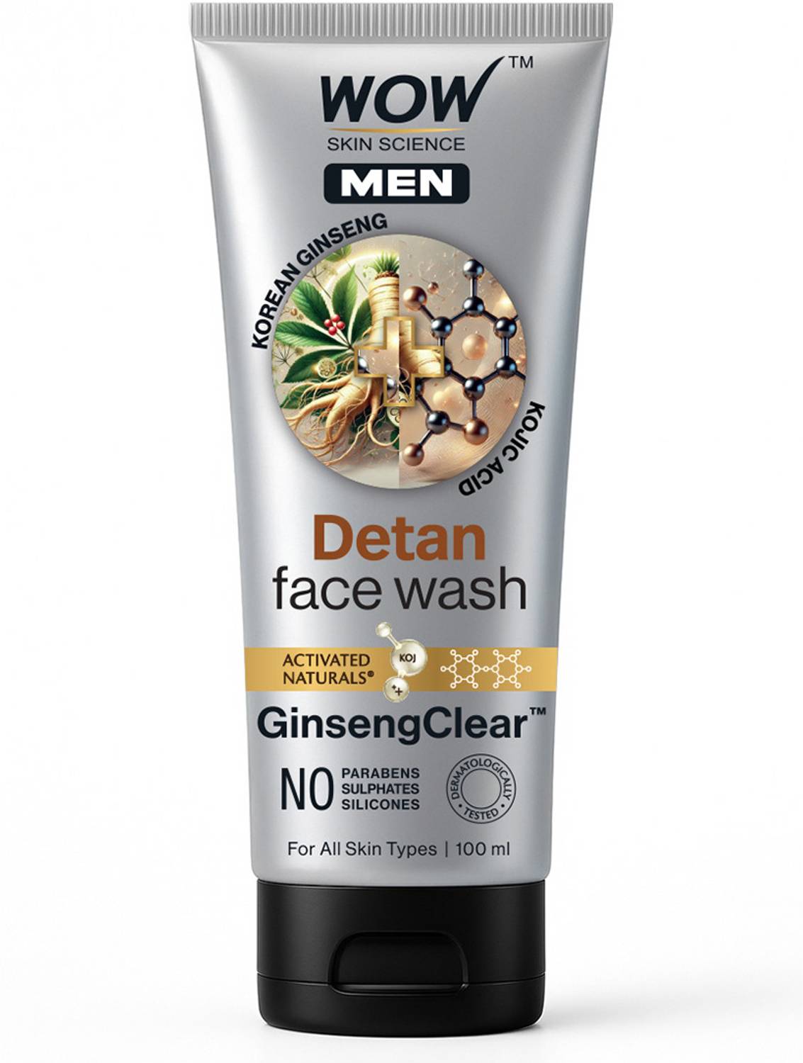 WOW SKIN SCIENCE MEN KOREAN GINSENG + KOJIC ACID Detan Gel Red