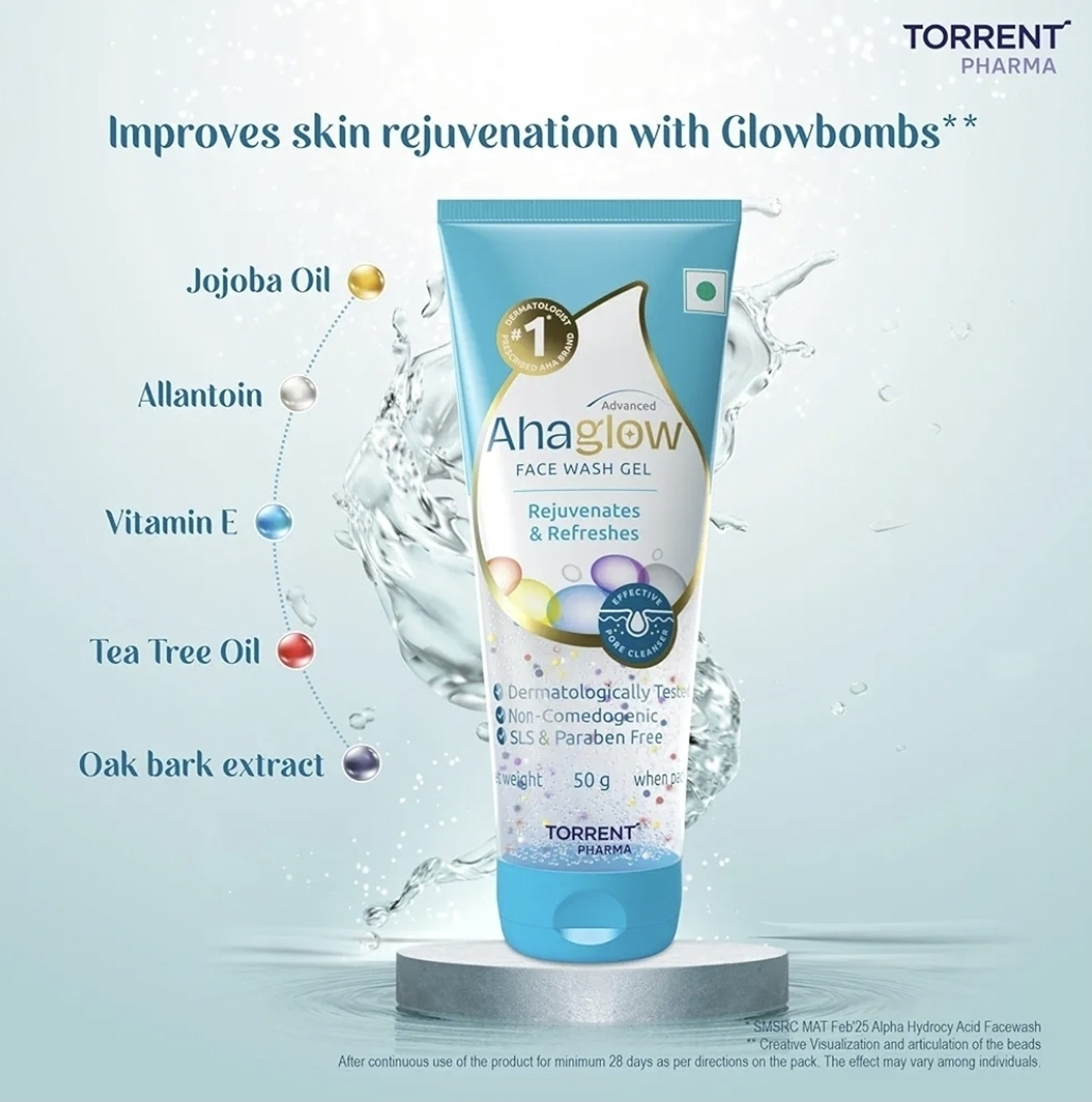 Image of AHAGLOW S Advanced Skin Rejuvenating Gel | For Oily & Acne-Prone Skin Types Face Wash