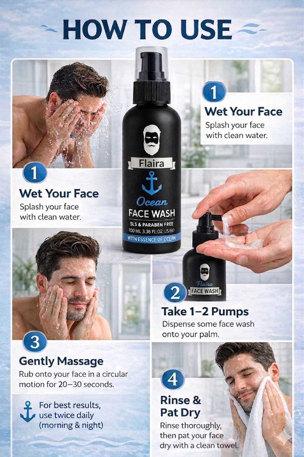 Image of Flaira Best Oil Control with Natural Extracts Face Wash